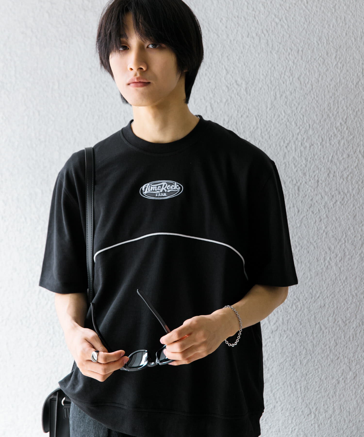 SENSE OF PLACE by URBAN RESEARCH「ブロックドデザインTシャツ(5分袖)」|Tシャツ・カットソー|
