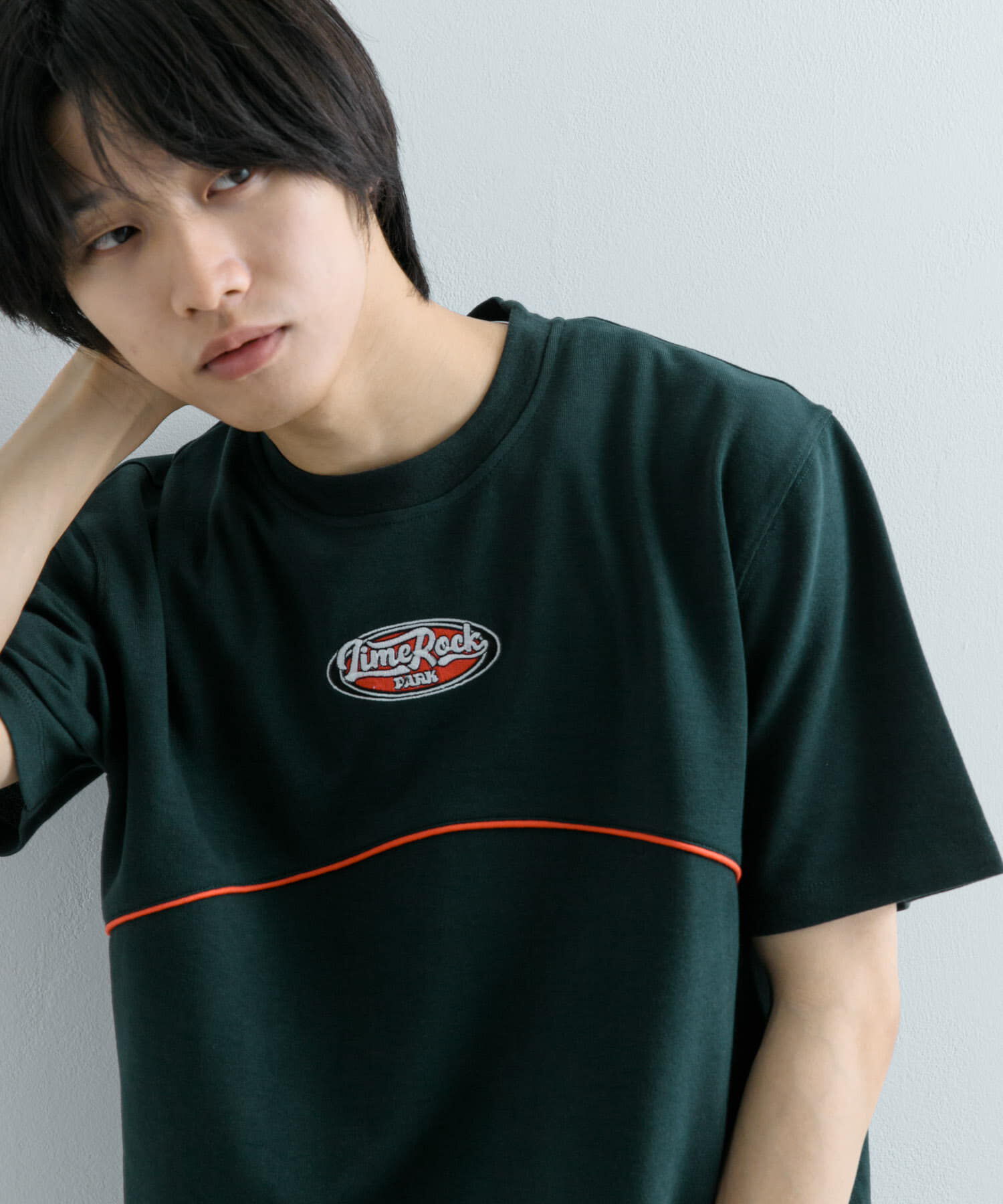 SENSE OF PLACE by URBAN RESEARCH「ブロックドデザインTシャツ(5分袖)」|Tシャツ・カットソー|