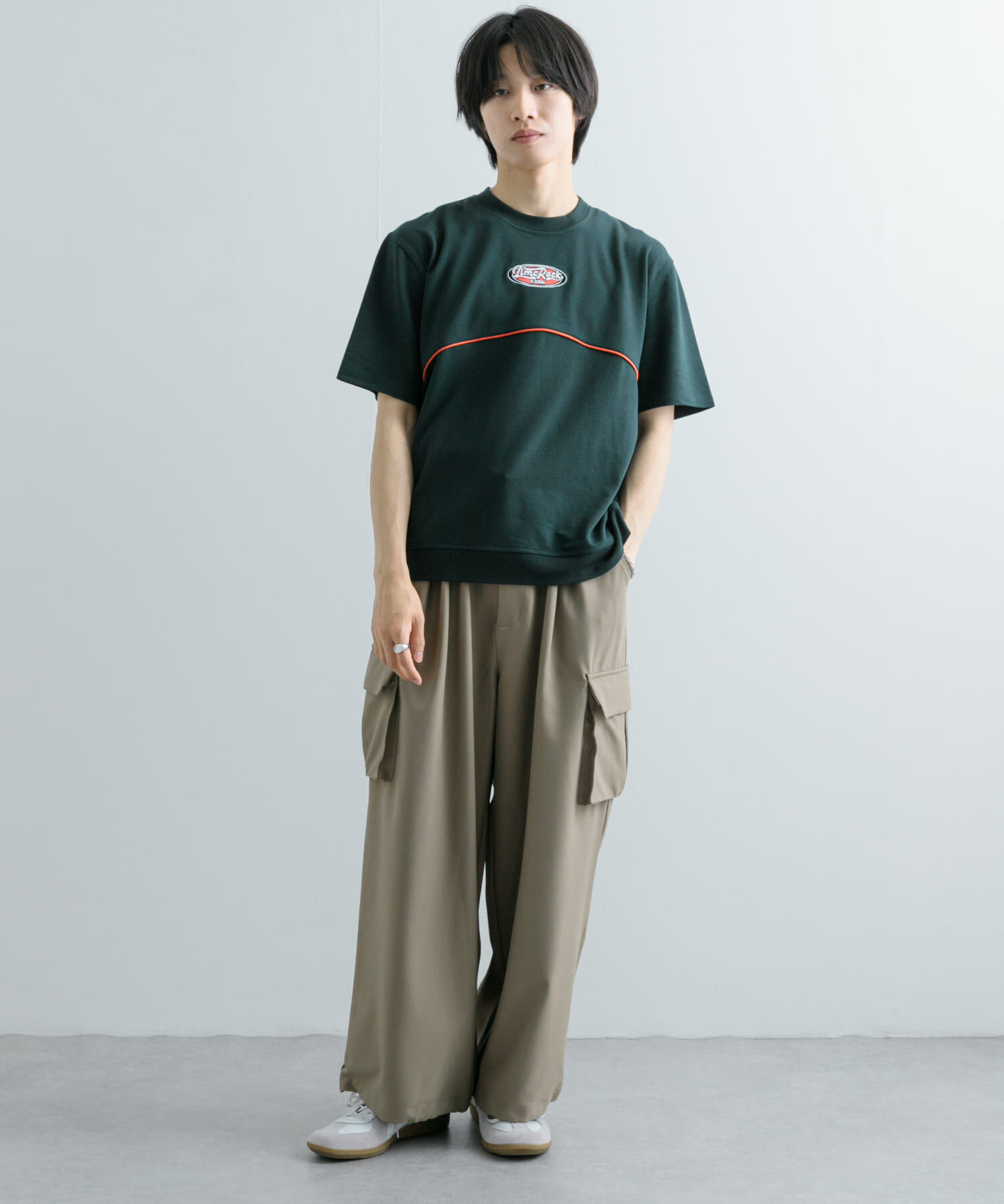 SENSE OF PLACE by URBAN RESEARCH「ブロックドデザインTシャツ(5分袖)」|Tシャツ・カットソー|