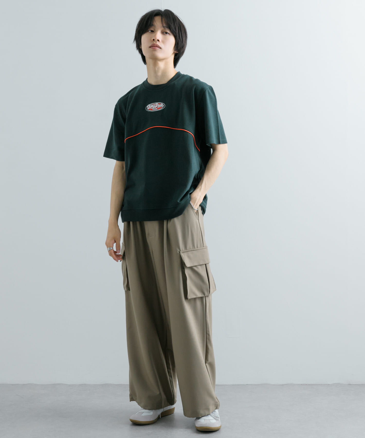 SENSE OF PLACE by URBAN RESEARCH「ブロックドデザインTシャツ(5分袖)」|Tシャツ・カットソー|