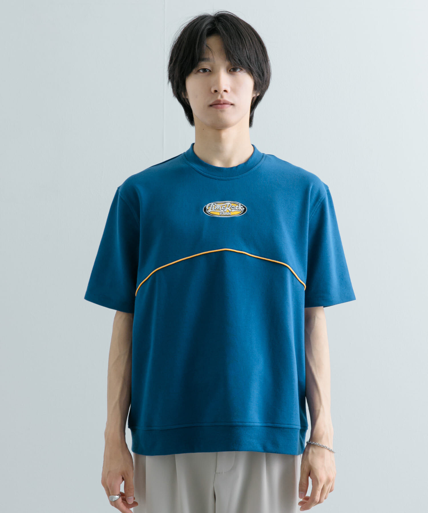 SENSE OF PLACE by URBAN RESEARCH「ブロックドデザインTシャツ(5分袖)」|Tシャツ・カットソー|