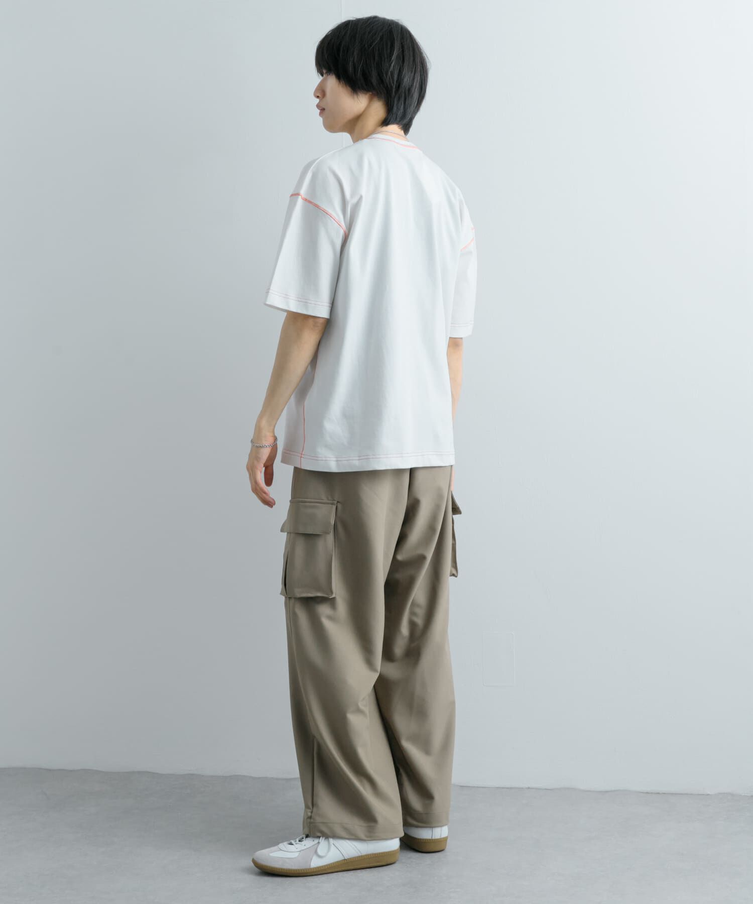 SENSE OF PLACE by URBAN RESEARCH「『ユニセックス』ハイショクステッチデザインT(5分袖)」|Tシャツ・カットソー|