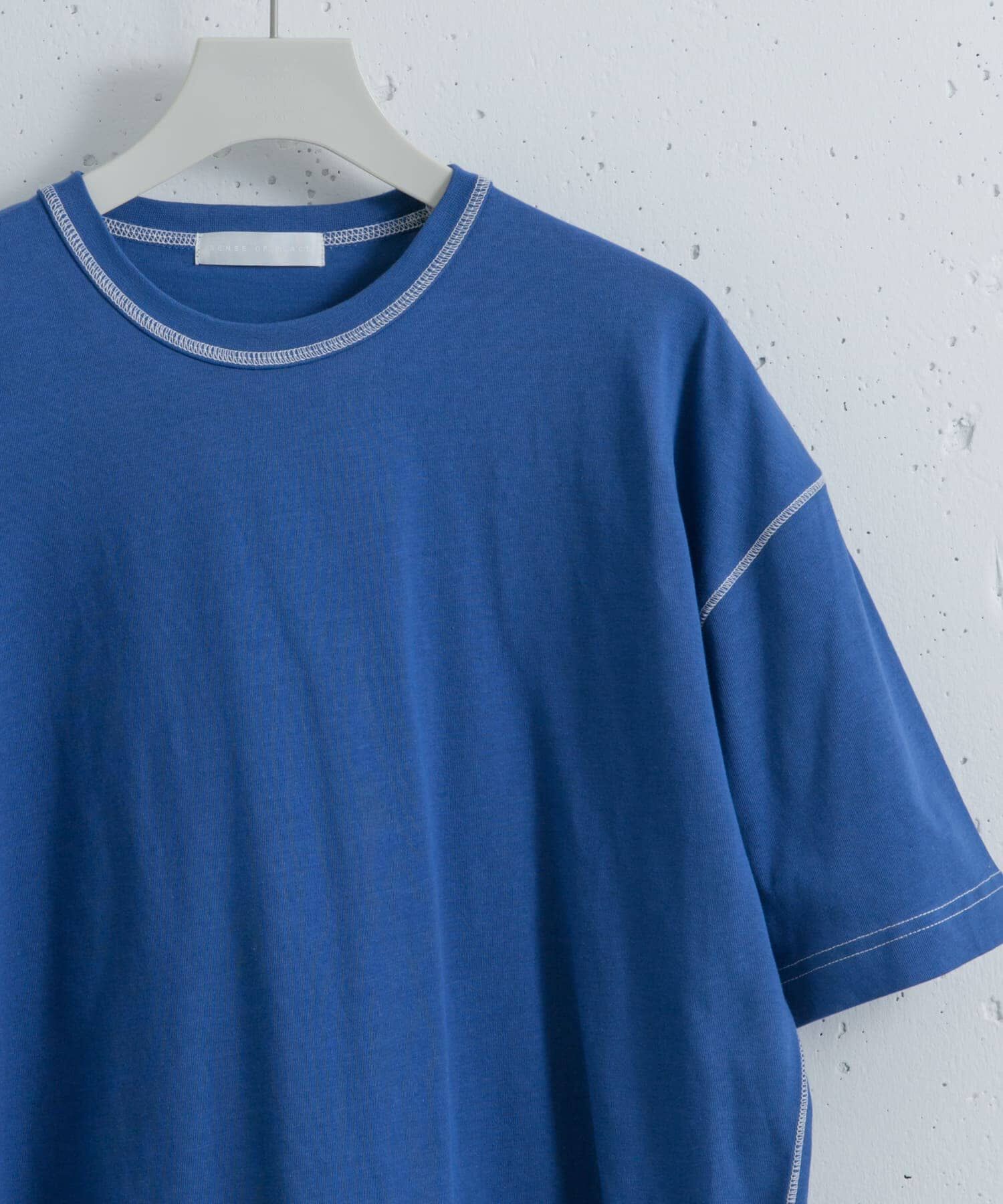 SENSE OF PLACE by URBAN RESEARCH「『ユニセックス』ハイショクステッチデザインT(5分袖)」|Tシャツ・カットソー|