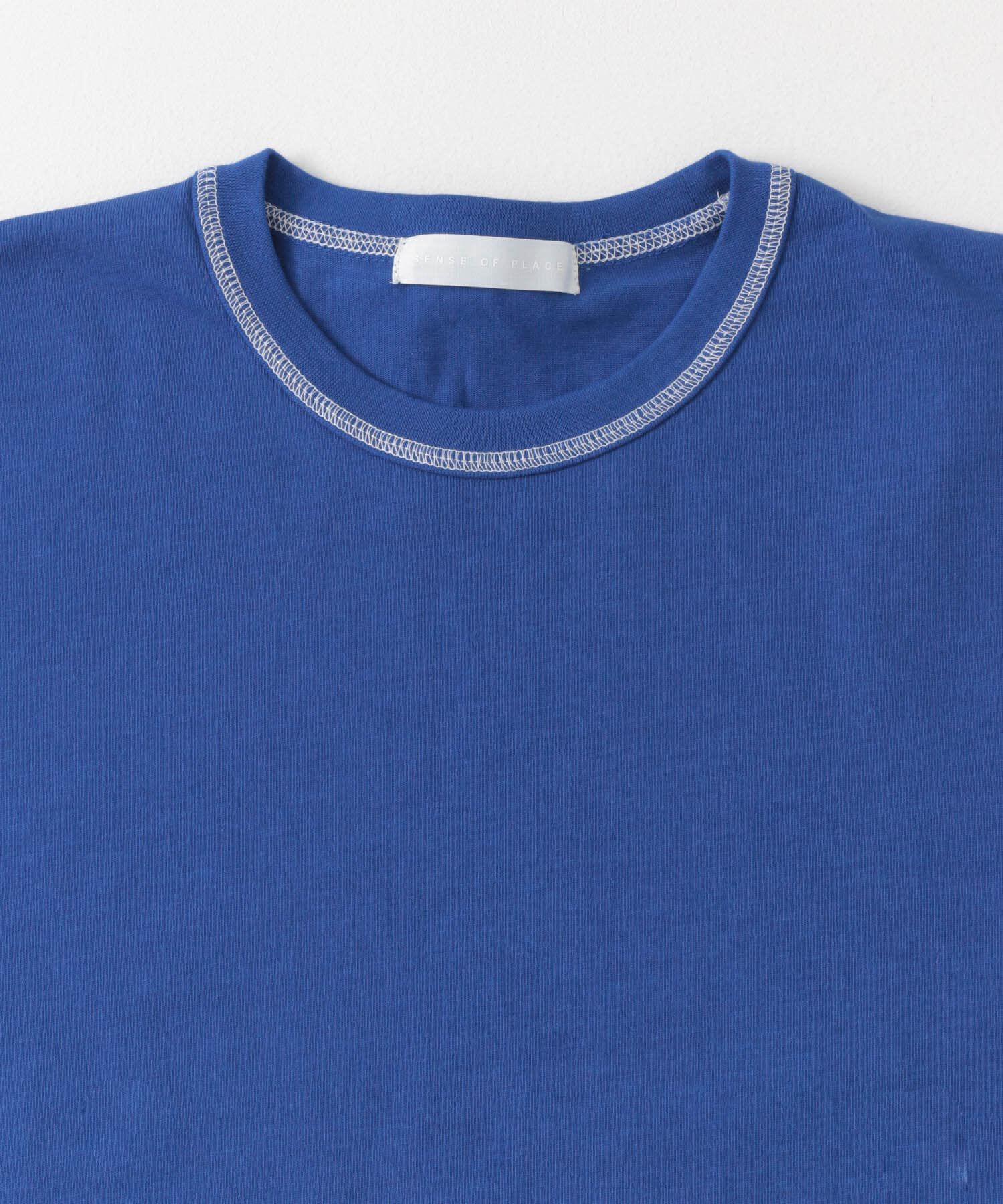 SENSE OF PLACE by URBAN RESEARCH「『ユニセックス』ハイショクステッチデザインT(5分袖)」|Tシャツ・カットソー|