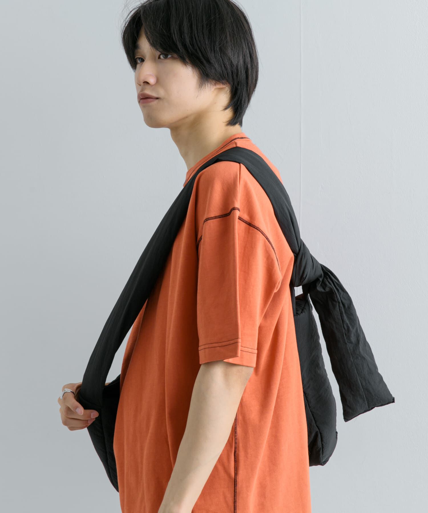 SENSE OF PLACE by URBAN RESEARCH「『ユニセックス』ハイショクステッチデザインT(5分袖)」|Tシャツ・カットソー|
