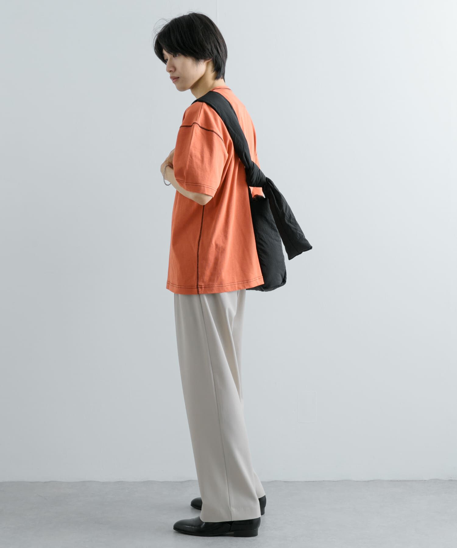 SENSE OF PLACE by URBAN RESEARCH「『ユニセックス』ハイショクステッチデザインT(5分袖)」|Tシャツ・カットソー|