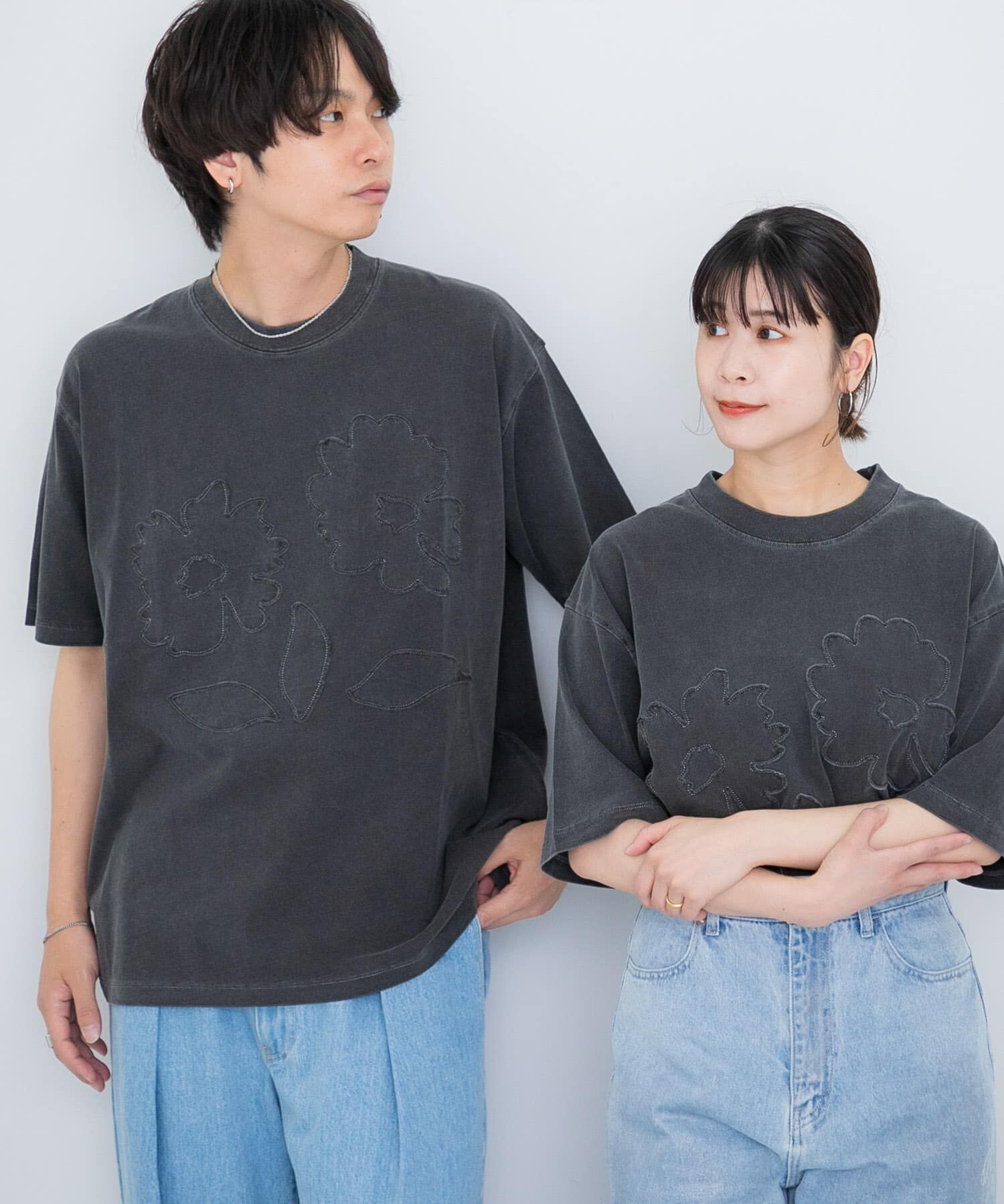SENSE OF PLACE by URBAN RESEARCH「『ユニセックス』フェードポップアートフラワーTシャツ(5分袖)」|Tシャツ・カットソー|