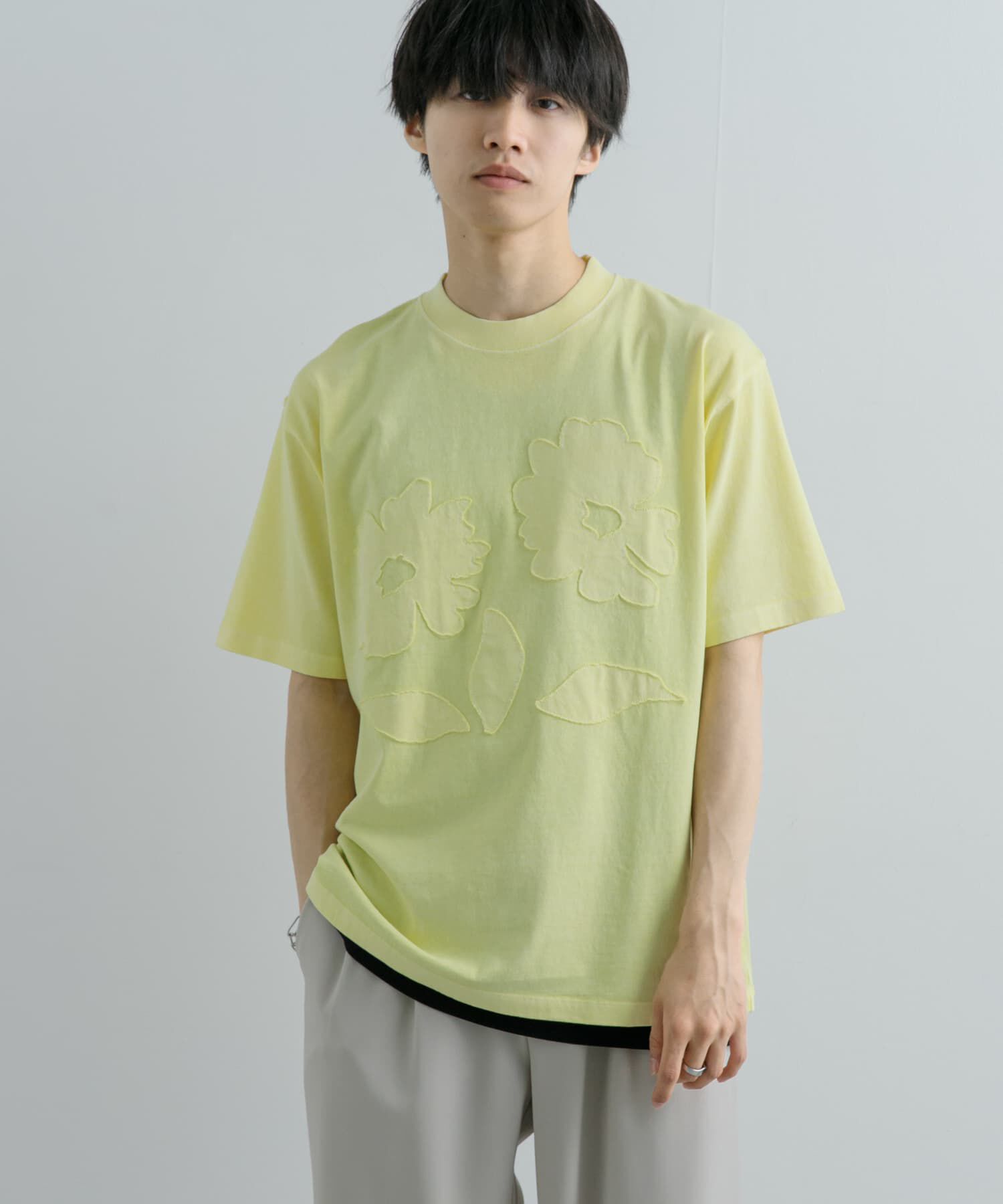 SENSE OF PLACE by URBAN RESEARCH「『ユニセックス』フェードポップアートフラワーTシャツ(5分袖)」|Tシャツ・カットソー|