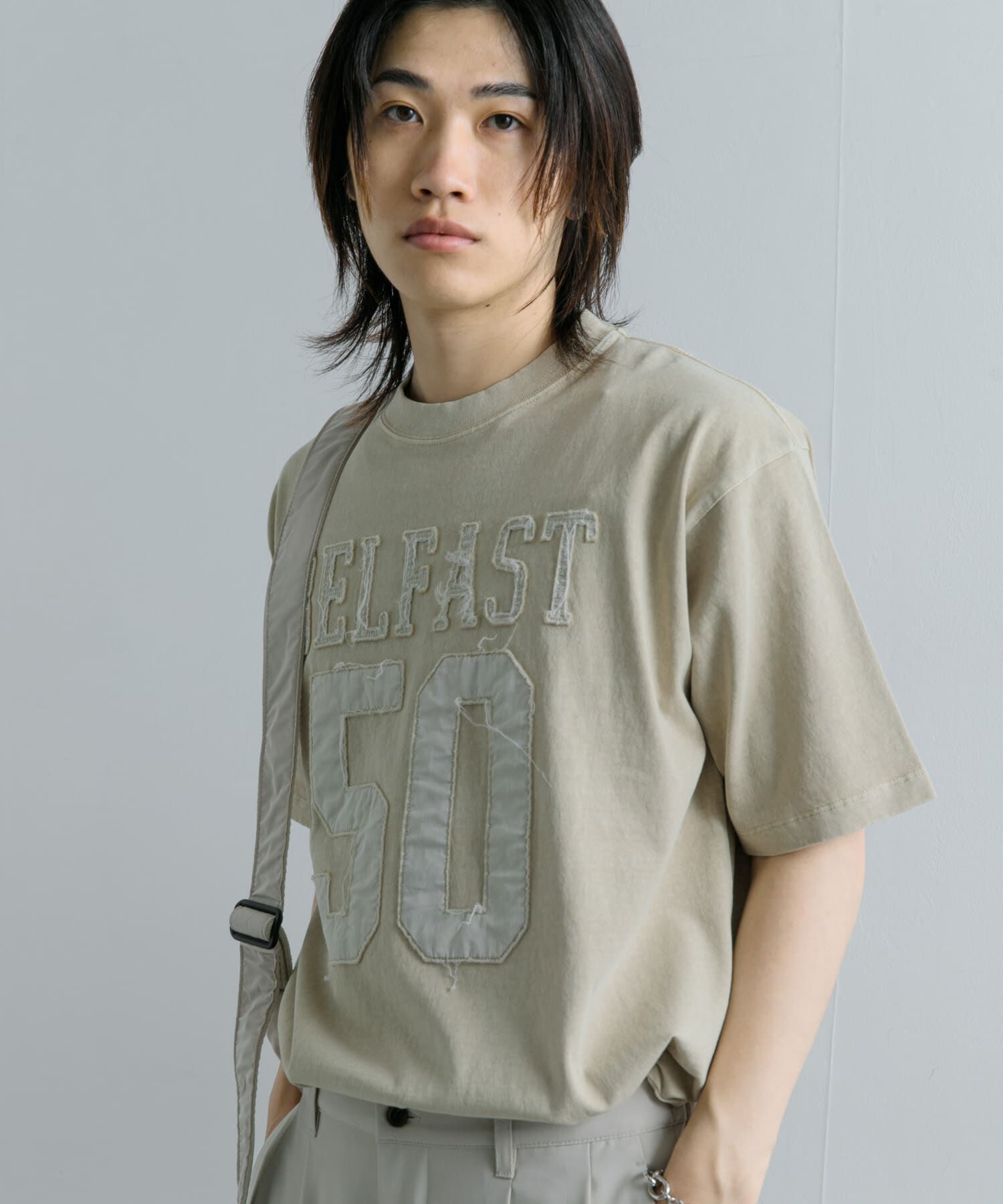 SENSE OF PLACE by URBAN RESEARCH「フェードナンバリングTシャツ(5分袖)」|Tシャツ・カットソー|