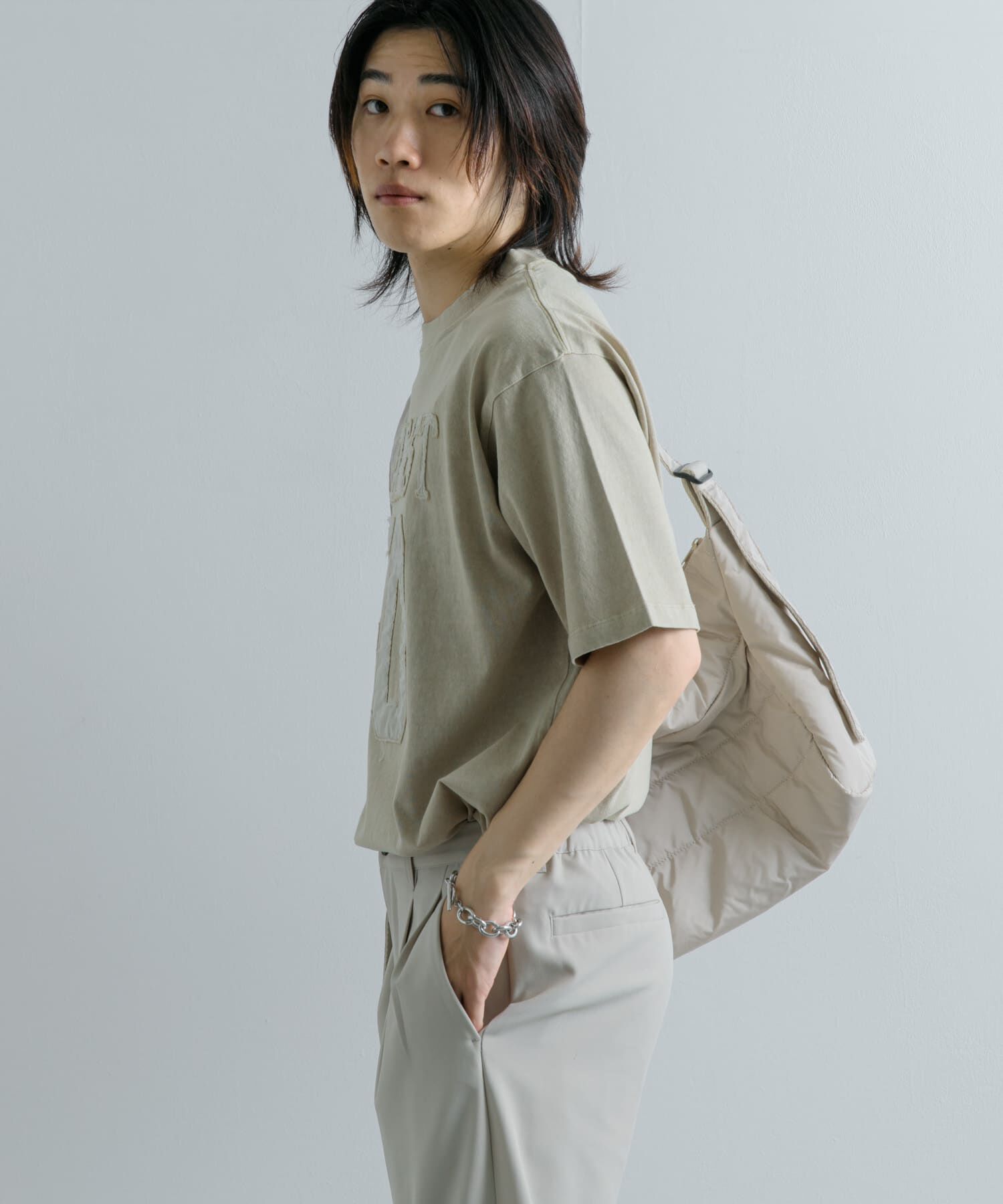 SENSE OF PLACE by URBAN RESEARCH「フェードナンバリングTシャツ(5分袖)」|Tシャツ・カットソー|