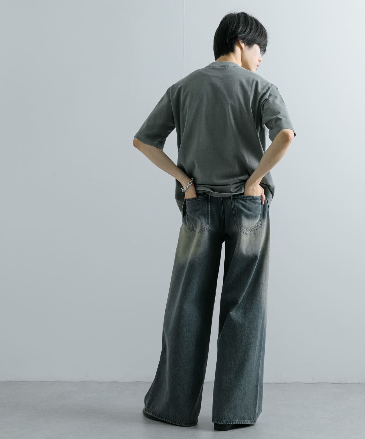 SENSE OF PLACE by URBAN RESEARCH「フェードナンバリングTシャツ(5分袖)」|Tシャツ・カットソー|