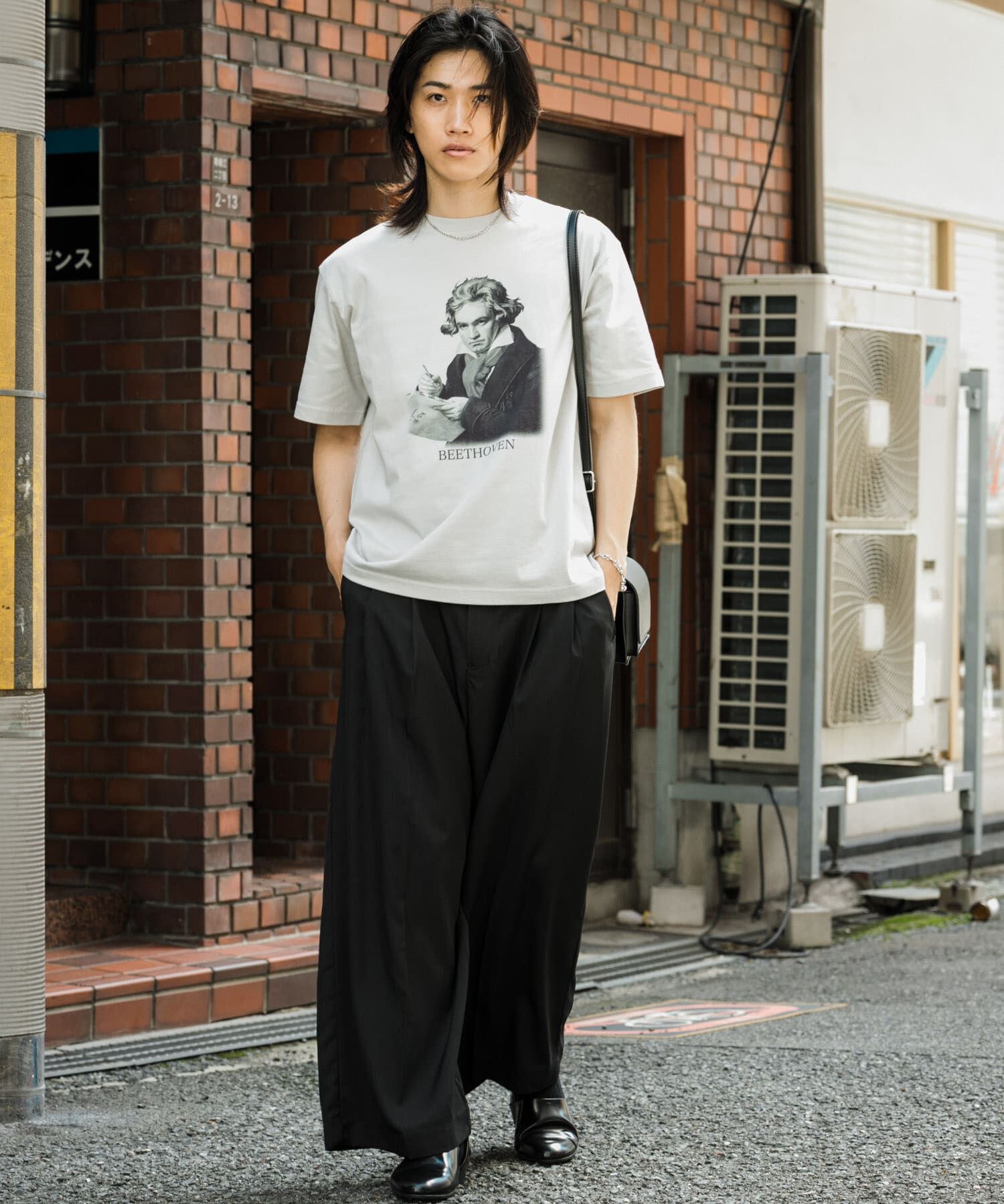 SENSE OF PLACE by URBAN RESEARCH「ヴィンテージライクTシャツ(ベートーヴェン)」|Tシャツ・カットソー|