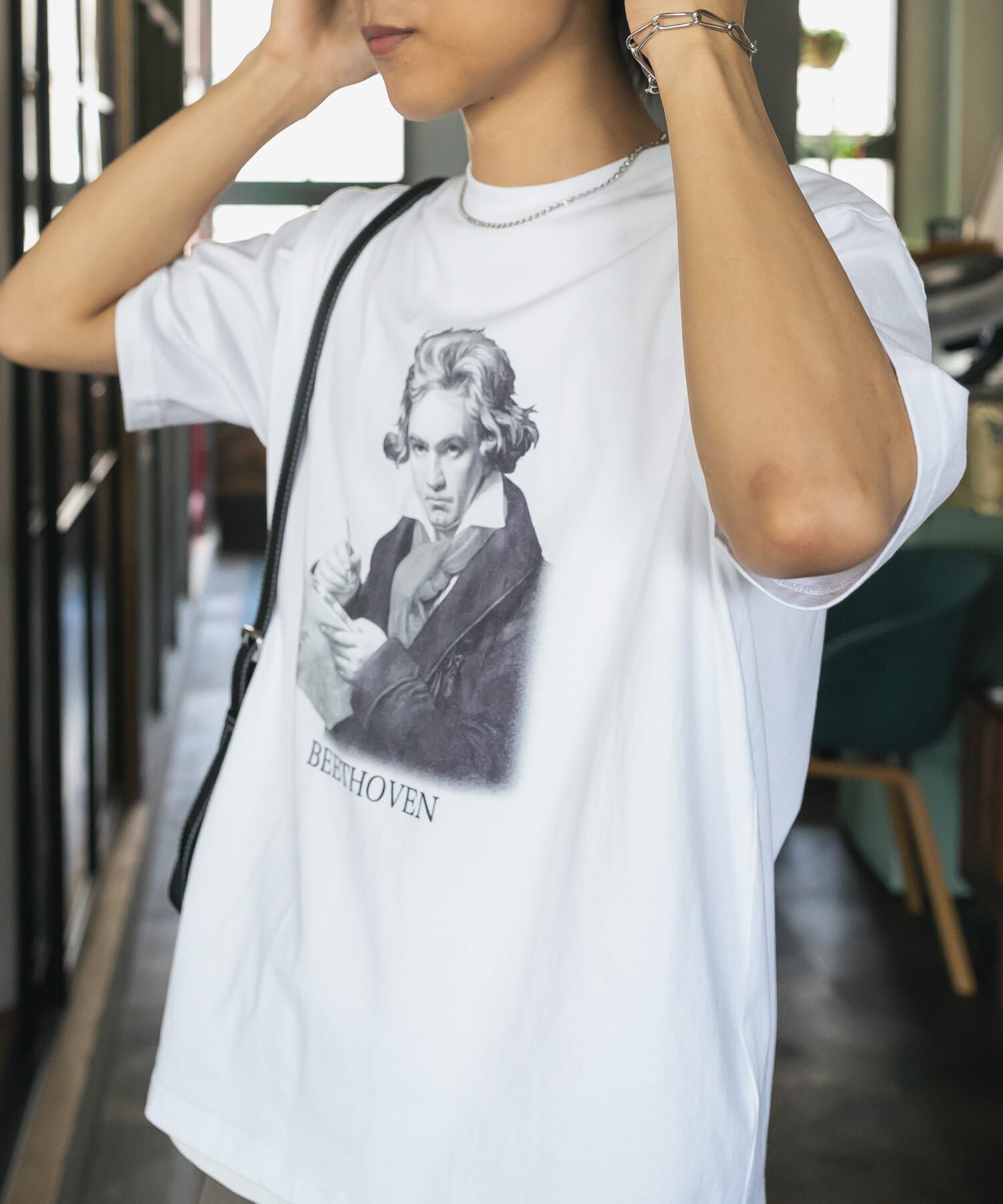 SENSE OF PLACE by URBAN RESEARCH「ヴィンテージライクTシャツ(ベートーヴェン)」|Tシャツ・カットソー|