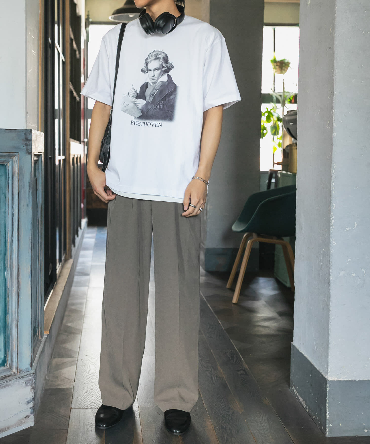 SENSE OF PLACE by URBAN RESEARCH「ヴィンテージライクTシャツ(ベートーヴェン)」|Tシャツ・カットソー|