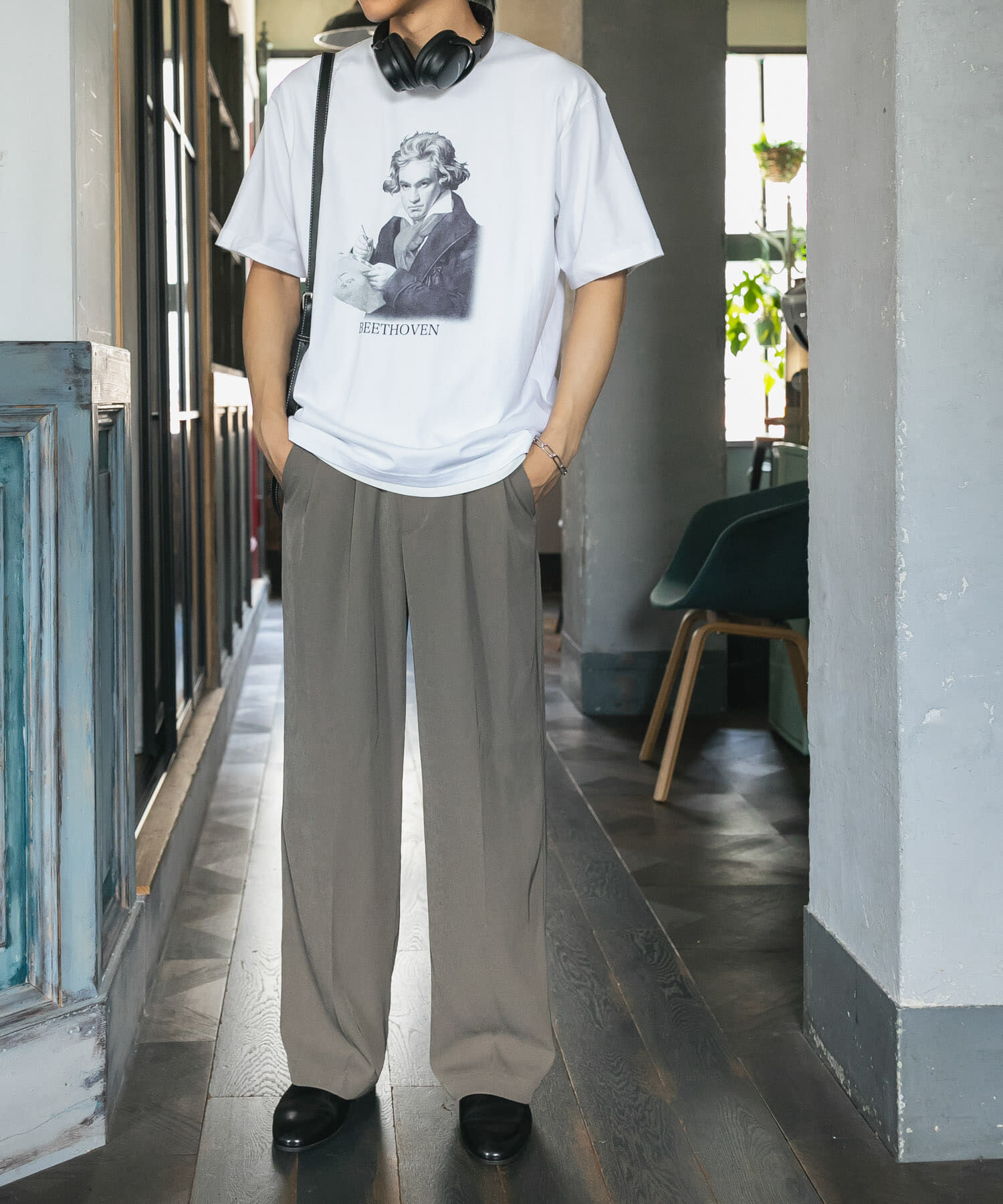 SENSE OF PLACE by URBAN RESEARCH「ヴィンテージライクTシャツ(ベートーヴェン)」|Tシャツ・カットソー|