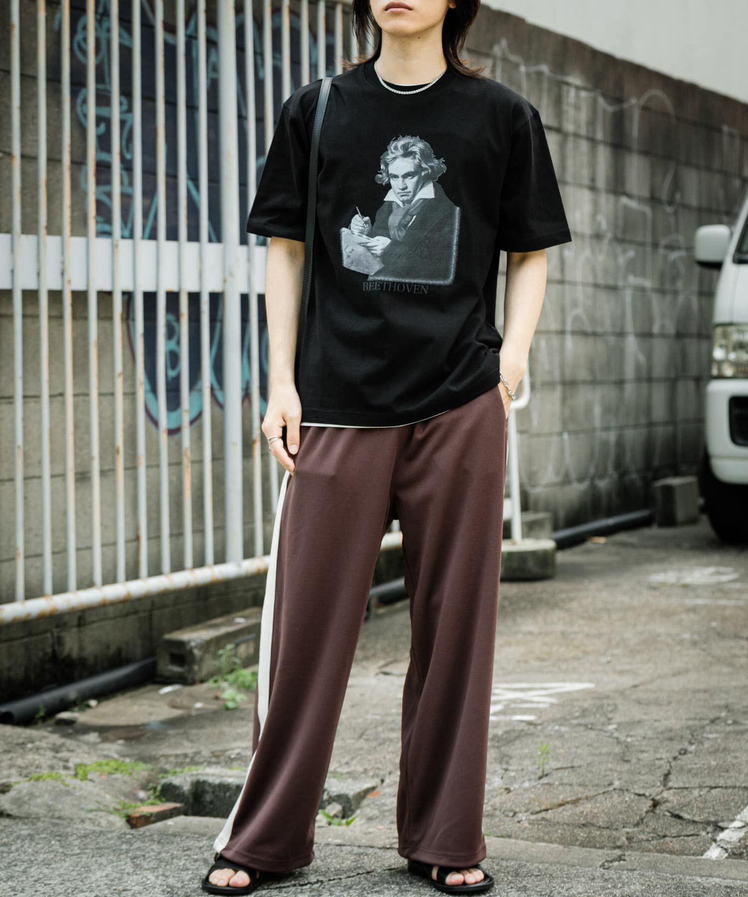 SENSE OF PLACE by URBAN RESEARCH「ヴィンテージライクTシャツ(ベートーヴェン)」|Tシャツ・カットソー|