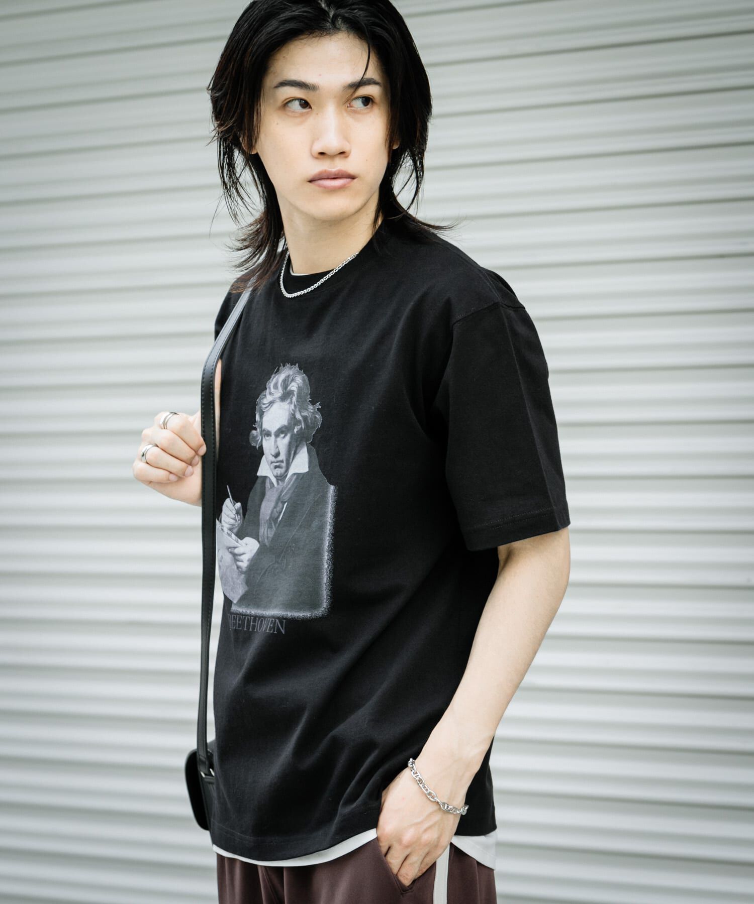 SENSE OF PLACE by URBAN RESEARCH「ヴィンテージライクTシャツ(ベートーヴェン)」|Tシャツ・カットソー|