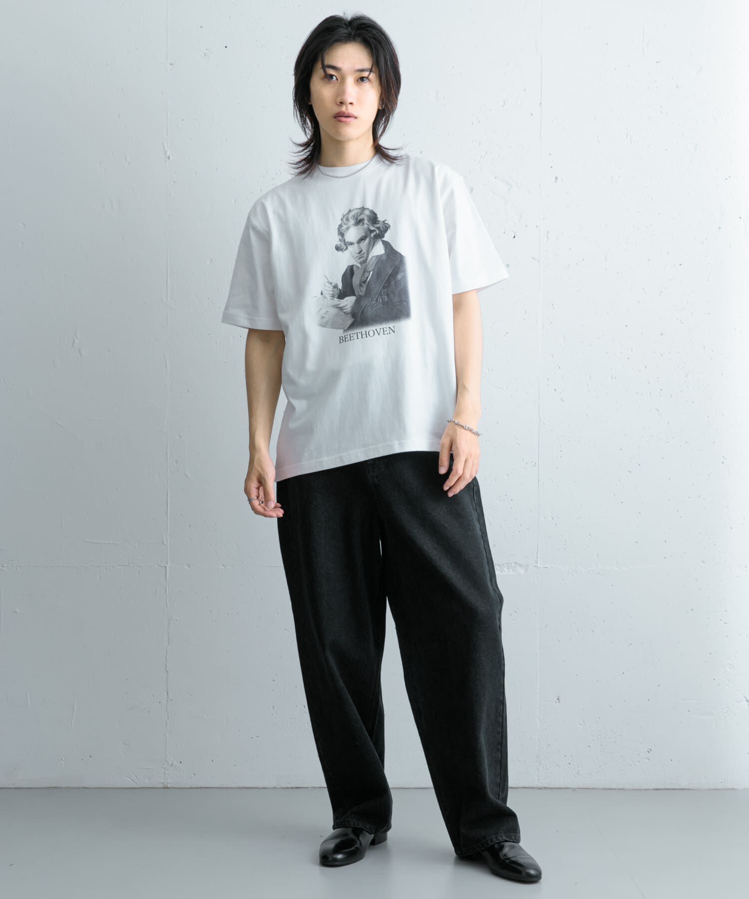 SENSE OF PLACE by URBAN RESEARCH「ヴィンテージライクTシャツ(ベートーヴェン)」|Tシャツ・カットソー|