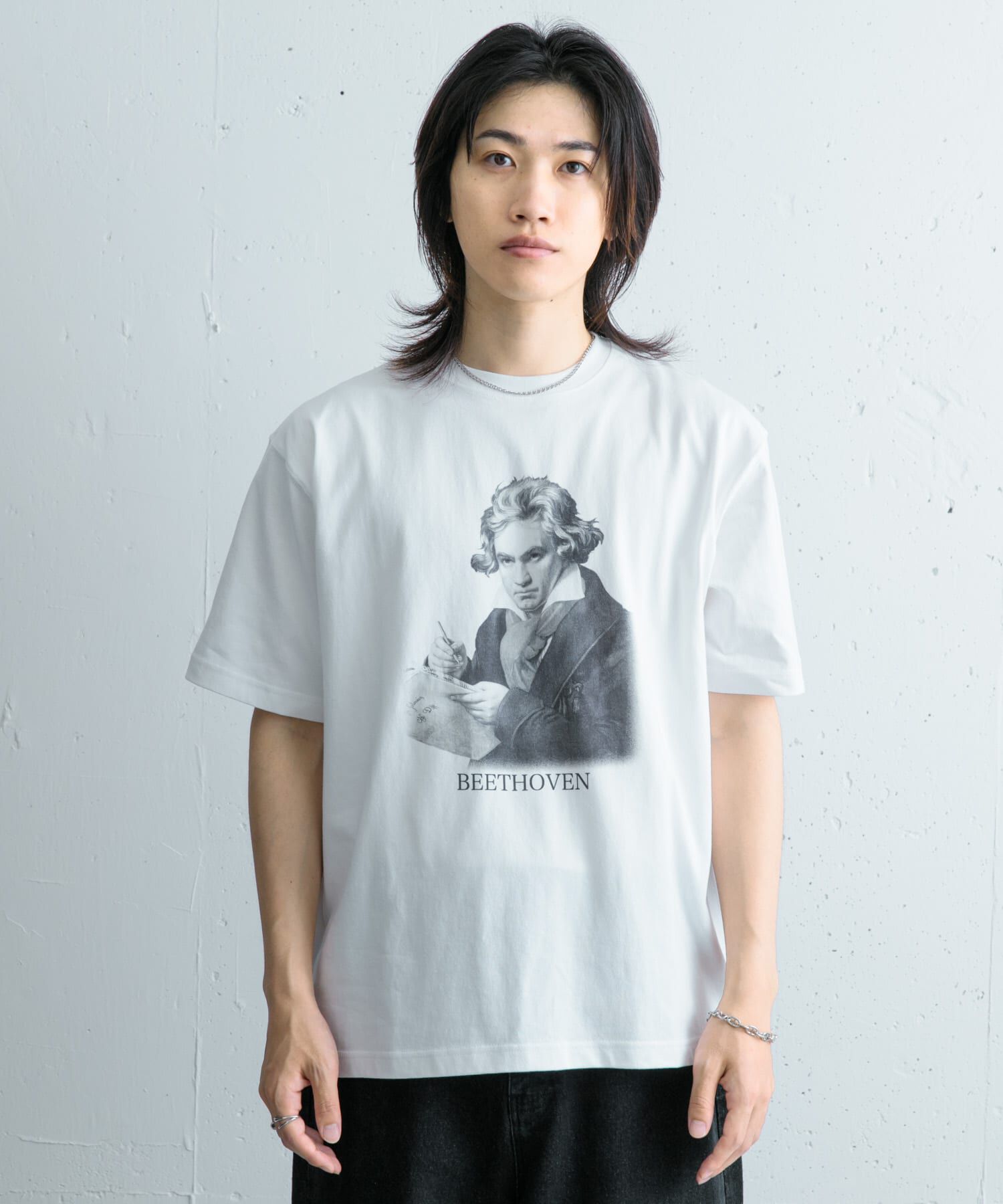 SENSE OF PLACE by URBAN RESEARCH「ヴィンテージライクTシャツ(ベートーヴェン)」|Tシャツ・カットソー|