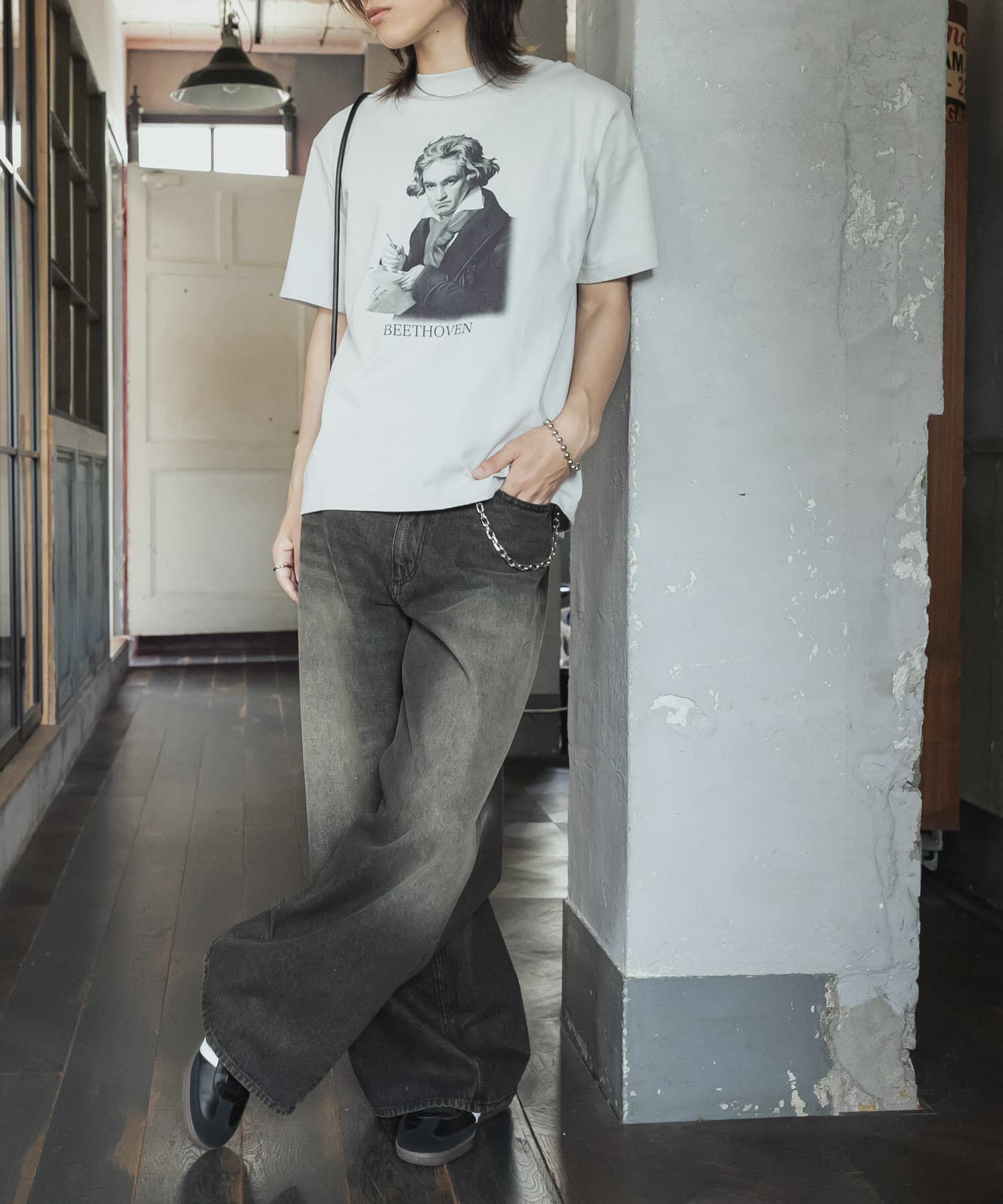 SENSE OF PLACE by URBAN RESEARCH「ヴィンテージライクTシャツ(ベートーヴェン)」|Tシャツ・カットソー|