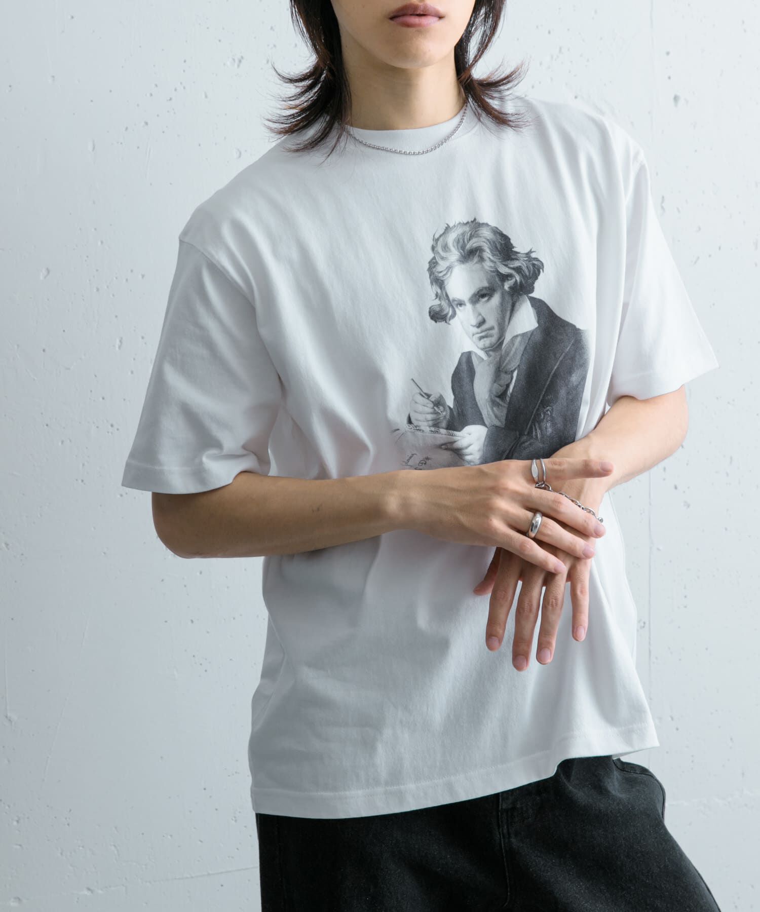SENSE OF PLACE by URBAN RESEARCH「ヴィンテージライクTシャツ(ベートーヴェン)」|Tシャツ・カットソー|