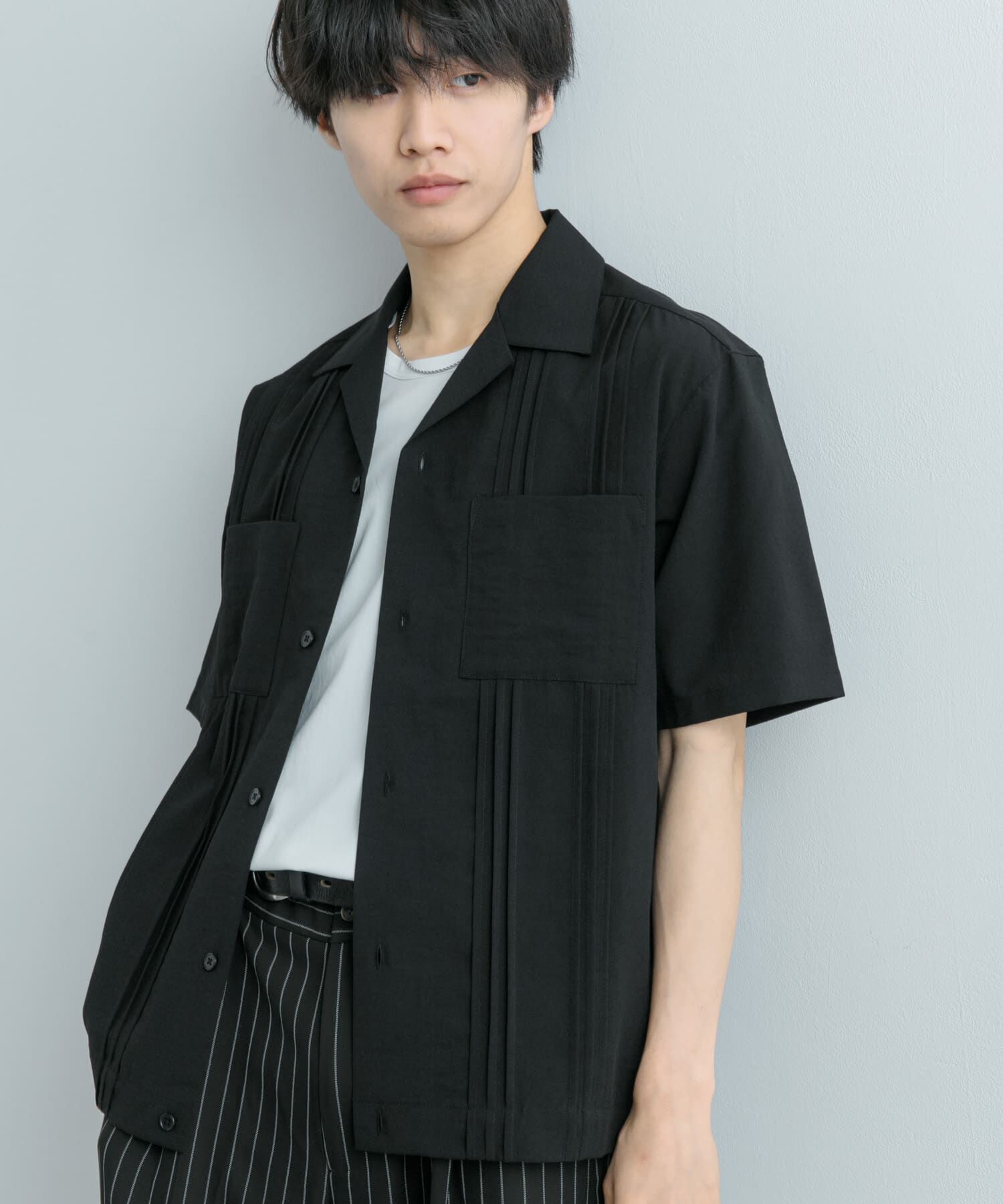 SENSE OF PLACE by URBAN RESEARCH「『セットアップ対応』 『UR TECH DRYLUXE』リネンライクキューバシャツ」|シャツ・ブラウス|