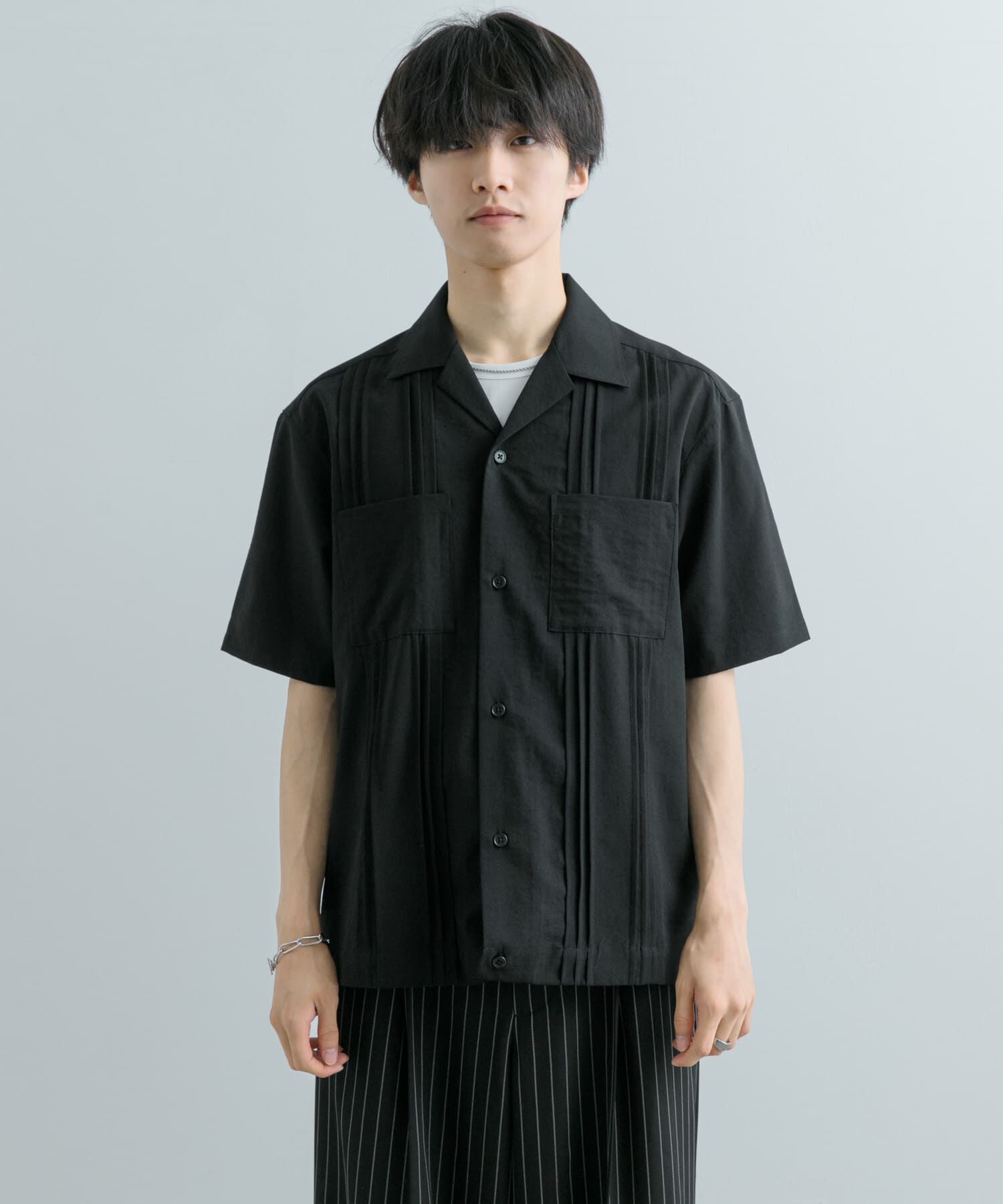 SENSE OF PLACE by URBAN RESEARCH「『セットアップ対応』 『UR TECH DRYLUXE』リネンライクキューバシャツ」|シャツ・ブラウス|