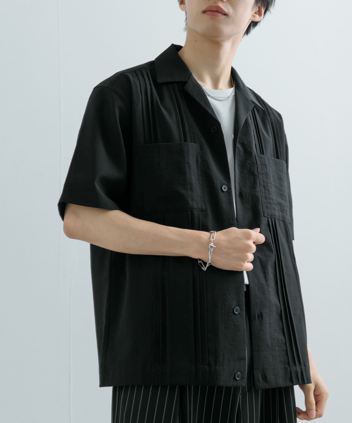 SENSE OF PLACE by URBAN RESEARCH「『セットアップ対応』 『UR TECH DRYLUXE』リネンライクキューバシャツ」|シャツ・ブラウス|