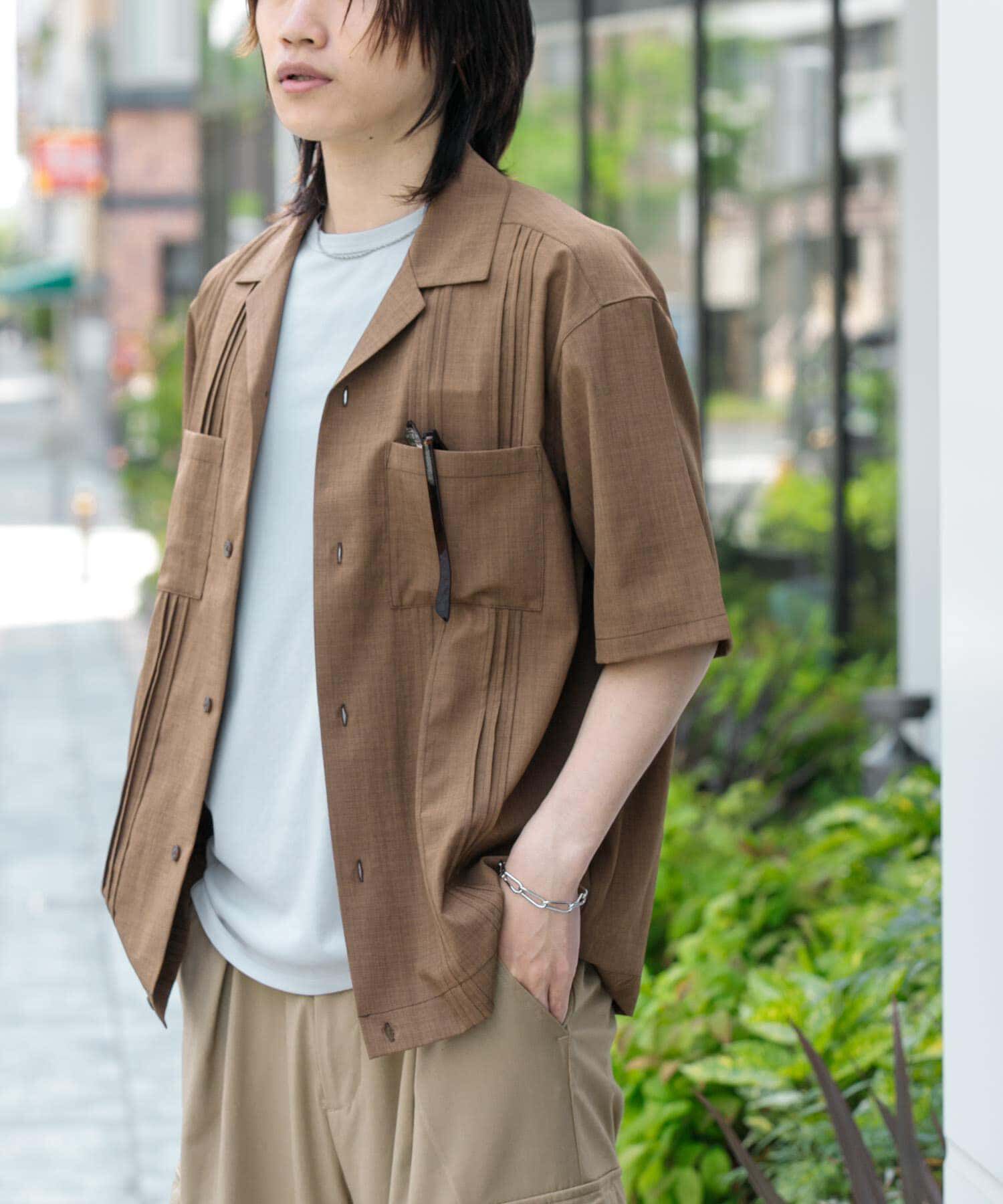 SENSE OF PLACE by URBAN RESEARCH「『セットアップ対応』 『UR TECH DRYLUXE』リネンライクキューバシャツ」|シャツ・ブラウス|