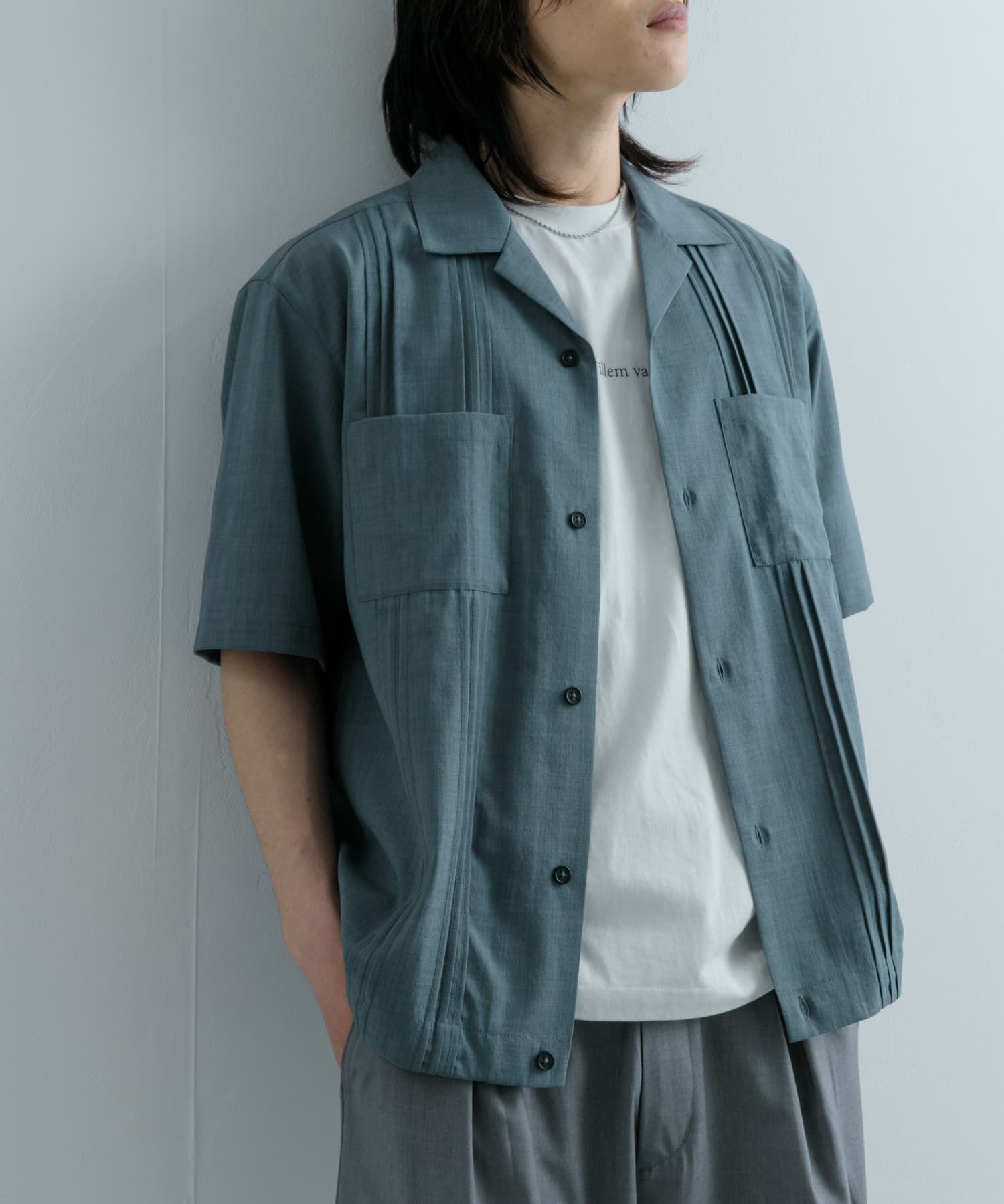 SENSE OF PLACE by URBAN RESEARCH「『セットアップ対応』 『UR TECH DRYLUXE』リネンライクキューバシャツ」|シャツ・ブラウス|