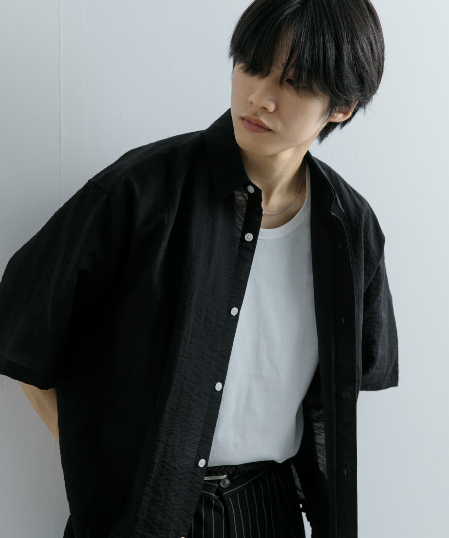 SENSE OF PLACE by URBAN RESEARCH「ドローコードレギュラーカラーシャツ」|シャツ・ブラウス|