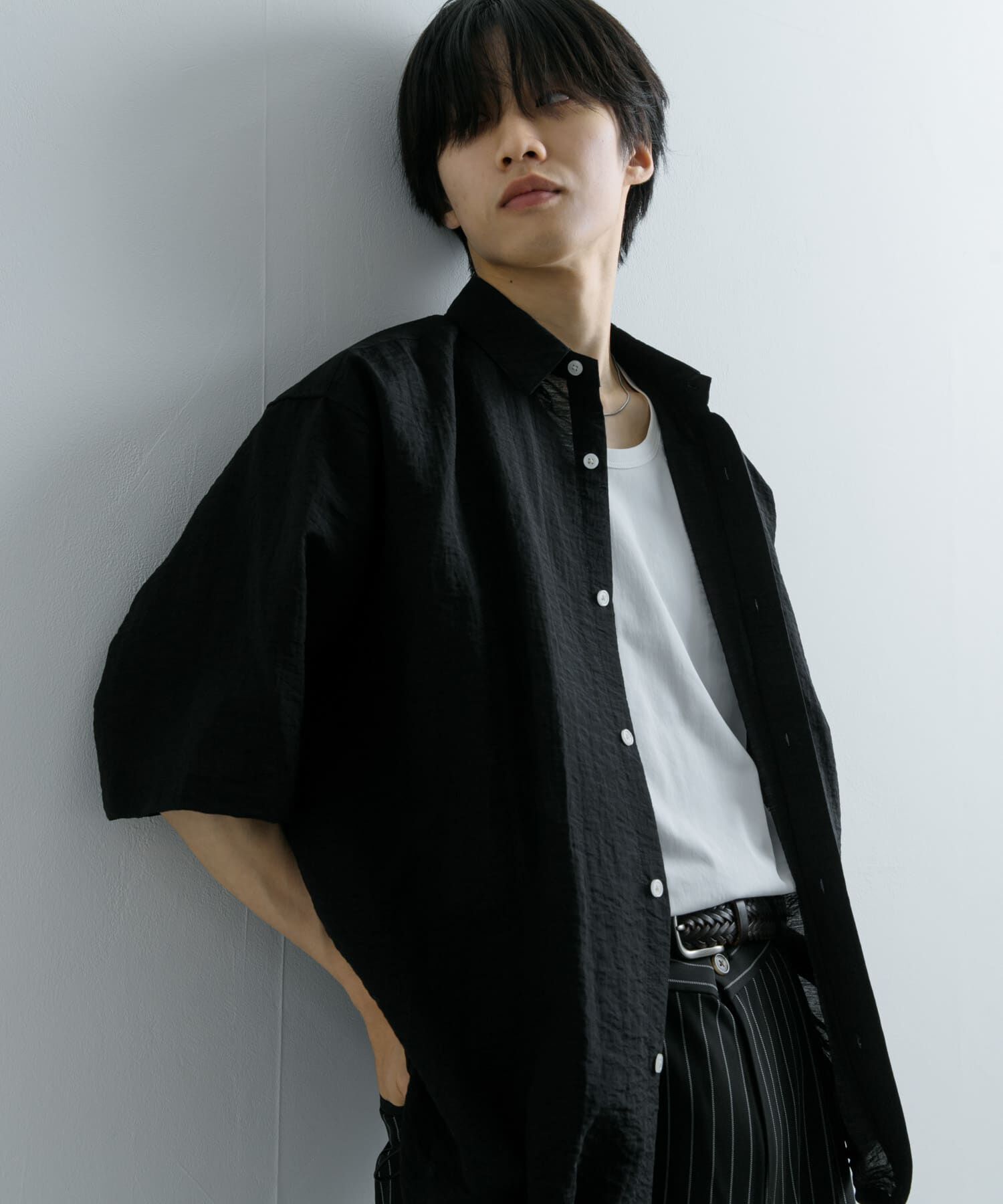 SENSE OF PLACE by URBAN RESEARCH「ドローコードレギュラーカラーシャツ」|シャツ・ブラウス|