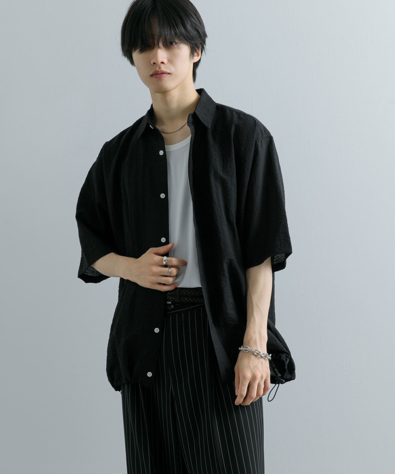 SENSE OF PLACE by URBAN RESEARCH「ドローコードレギュラーカラーシャツ」|シャツ・ブラウス|