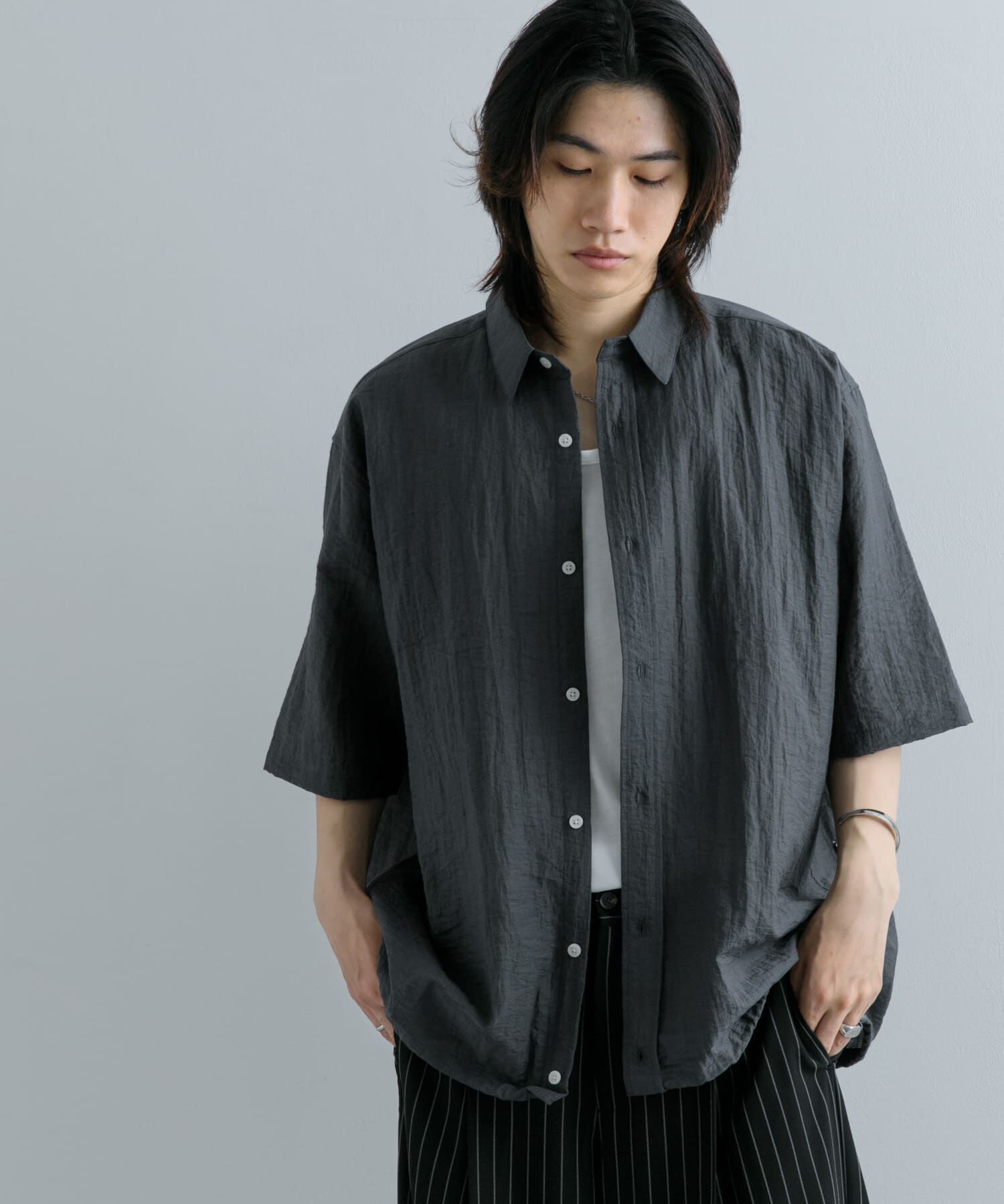 SENSE OF PLACE by URBAN RESEARCH「ドローコードレギュラーカラーシャツ」|シャツ・ブラウス|