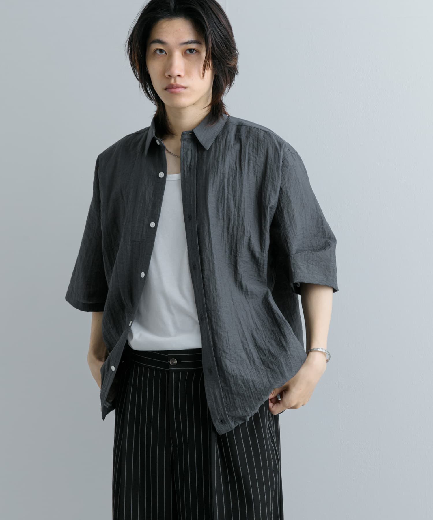 SENSE OF PLACE by URBAN RESEARCH「ドローコードレギュラーカラーシャツ」|シャツ・ブラウス|