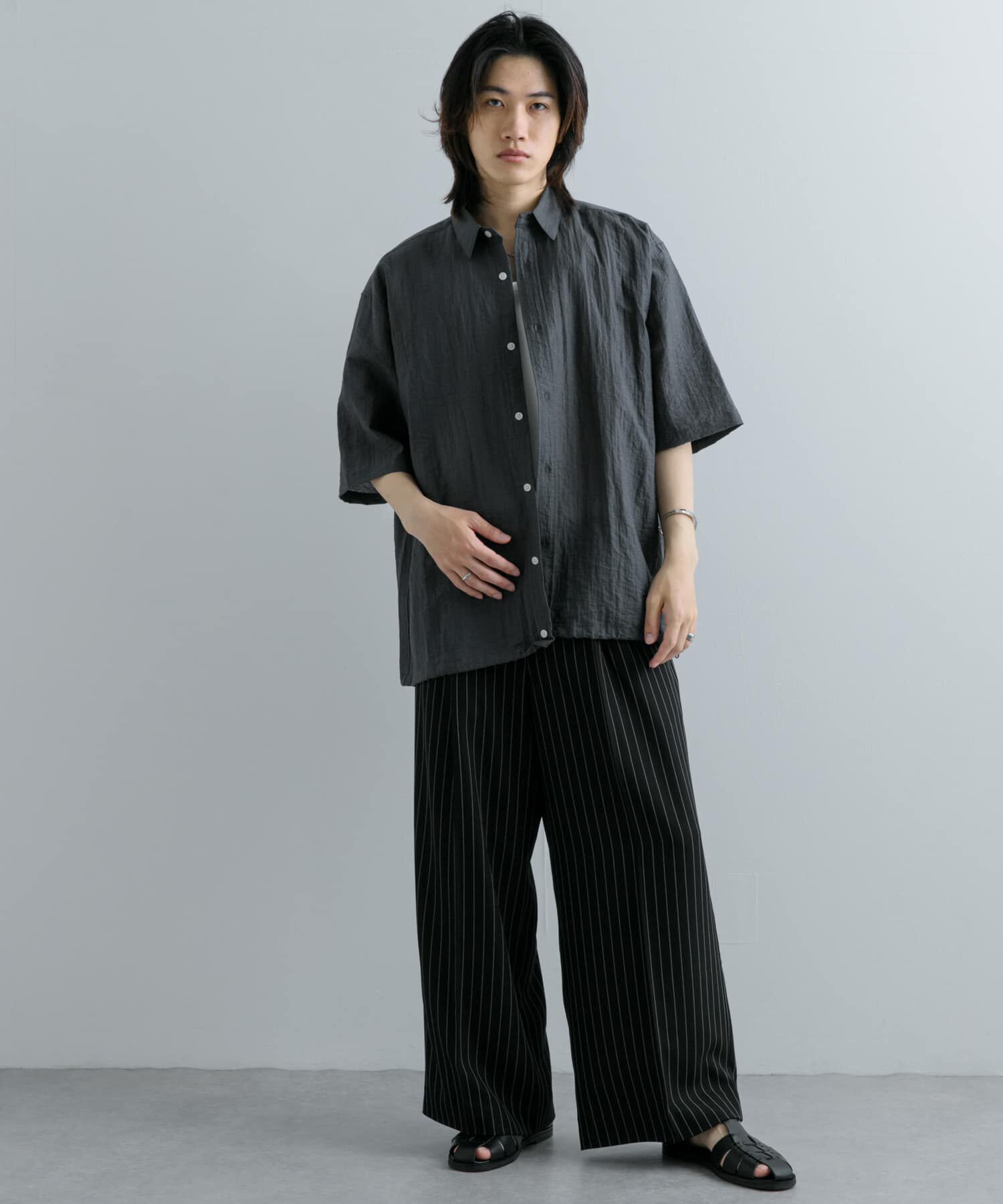 SENSE OF PLACE by URBAN RESEARCH「ドローコードレギュラーカラーシャツ」|シャツ・ブラウス|