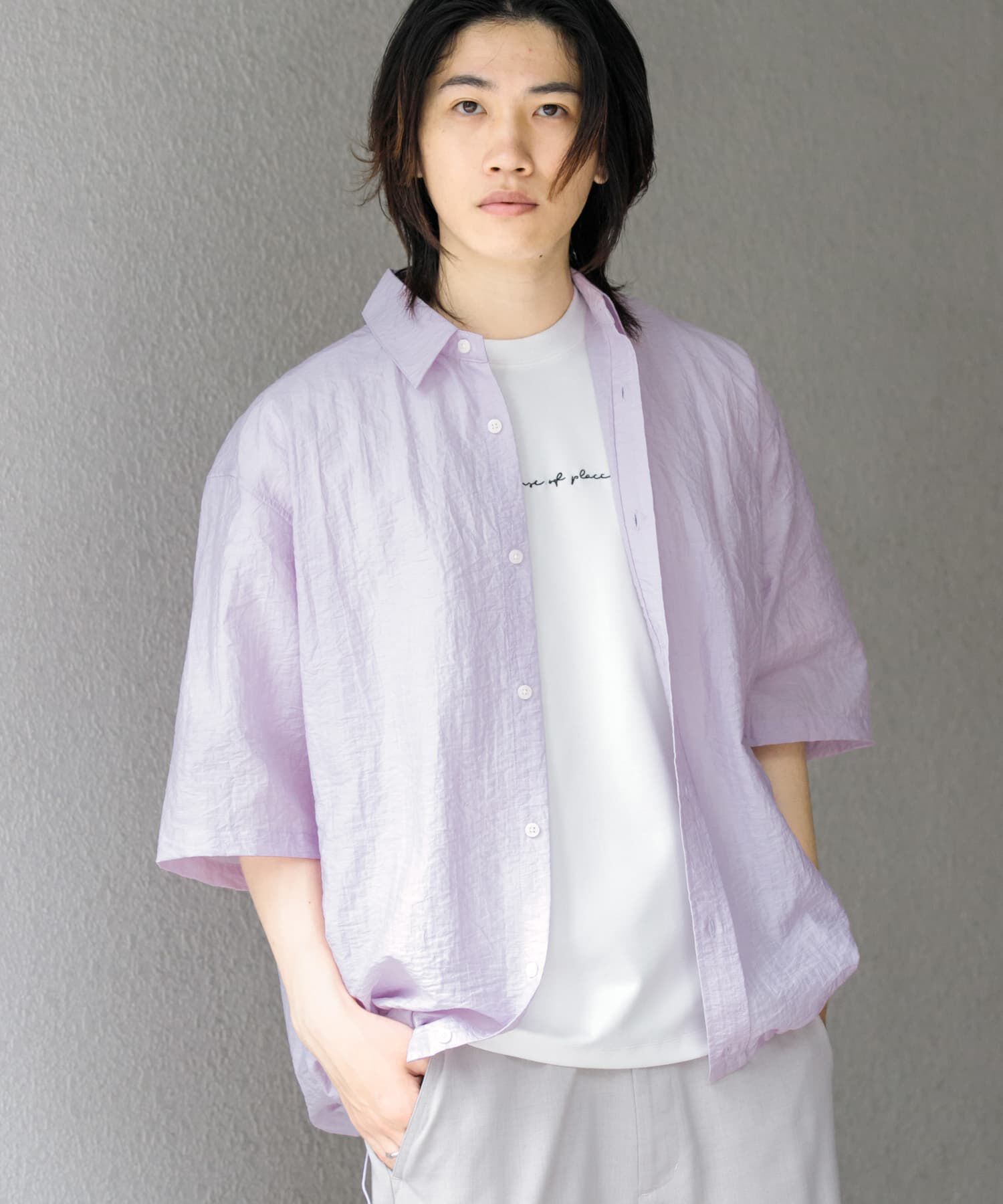 SENSE OF PLACE by URBAN RESEARCH「ドローコードレギュラーカラーシャツ」|シャツ・ブラウス|