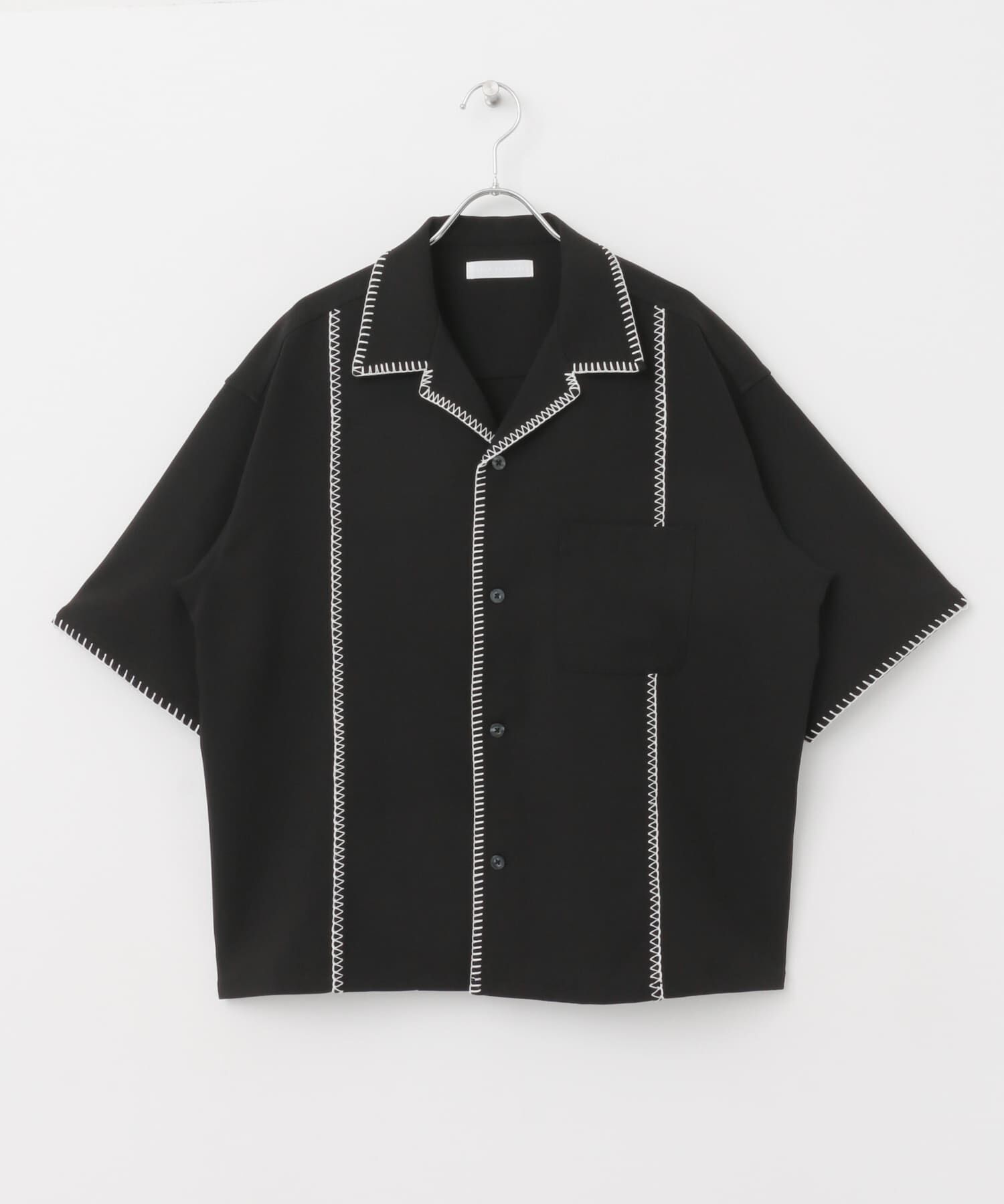 SENSE OF PLACE by URBAN RESEARCH「ブランケットステッチショートスリーブシャツ」|シャツ・ブラウス|