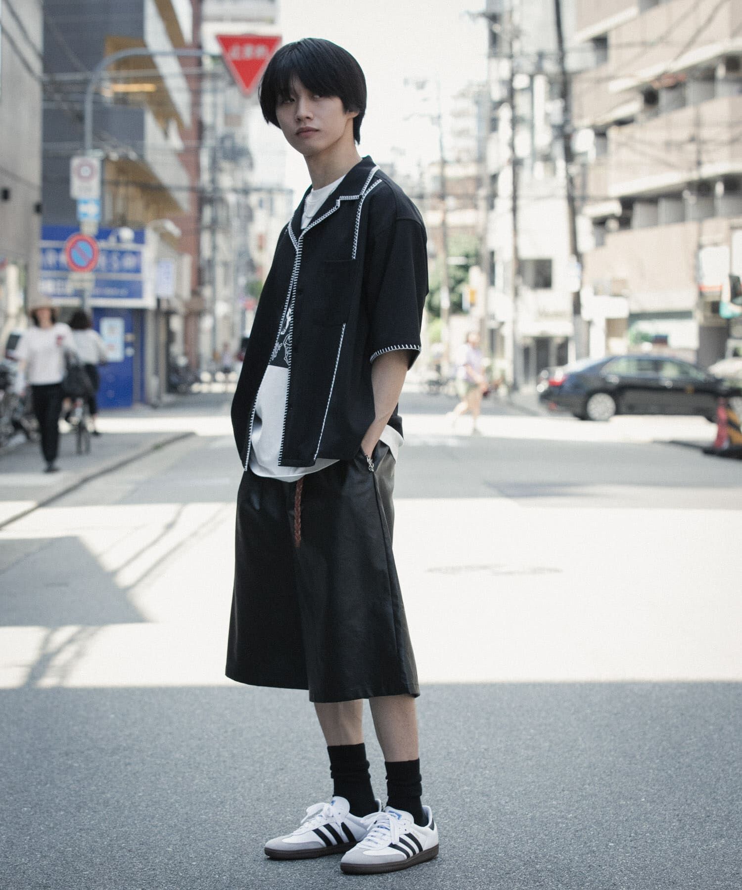 SENSE OF PLACE by URBAN RESEARCH「ブランケットステッチショートスリーブシャツ」|シャツ・ブラウス|