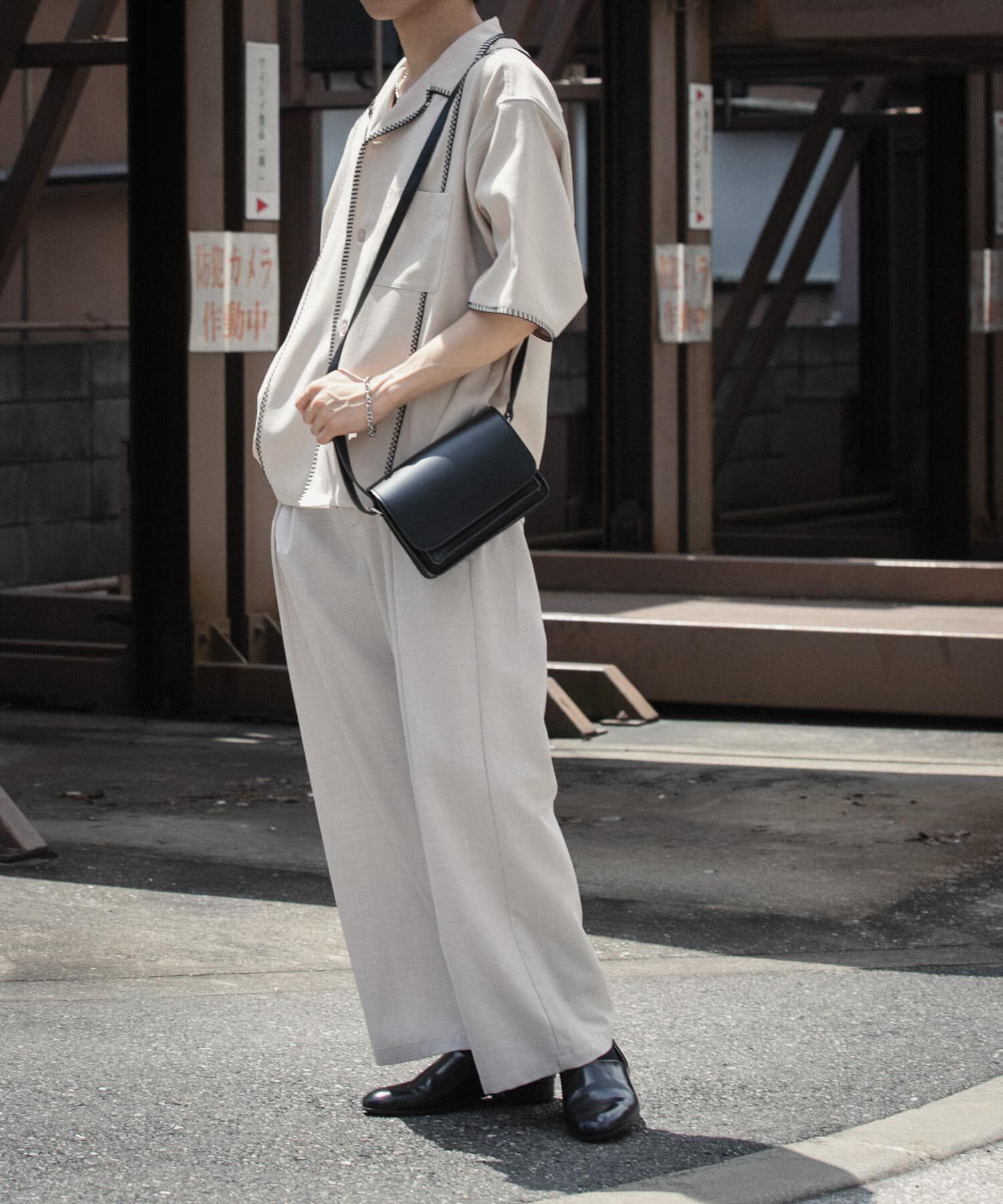 SENSE OF PLACE by URBAN RESEARCH「ブランケットステッチショートスリーブシャツ」|シャツ・ブラウス|