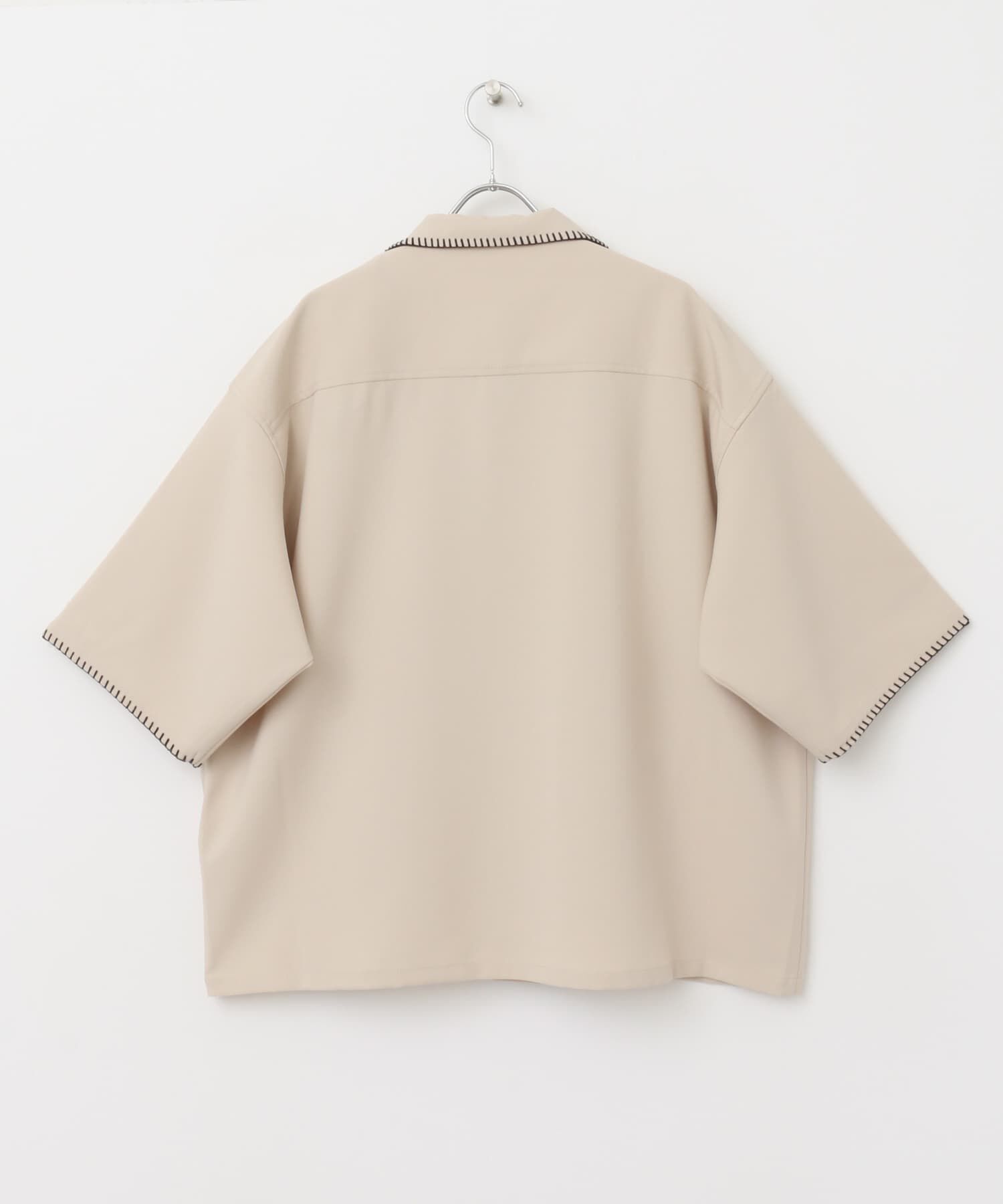 SENSE OF PLACE by URBAN RESEARCH「ブランケットステッチショートスリーブシャツ」|シャツ・ブラウス|