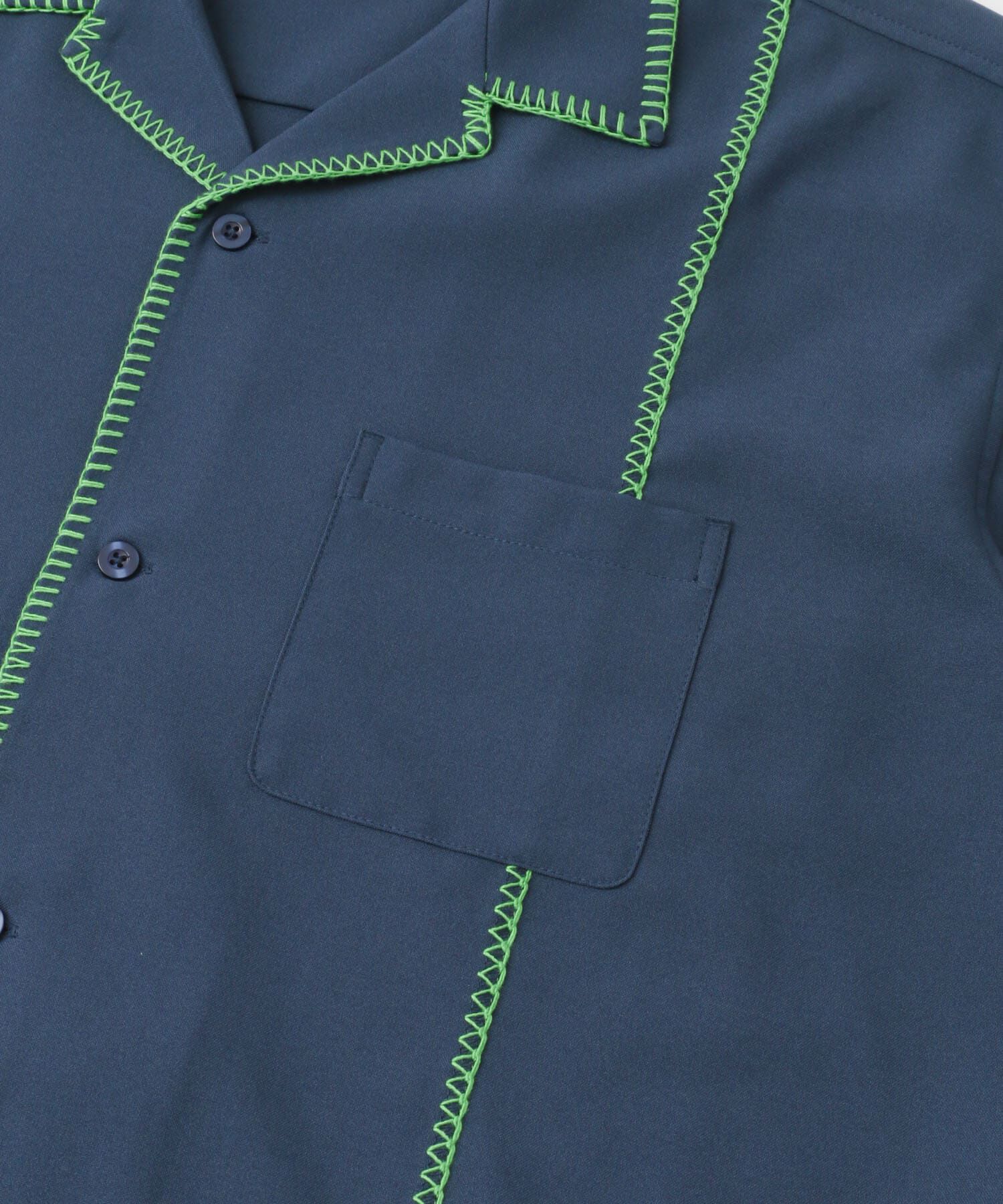 SENSE OF PLACE by URBAN RESEARCH「ブランケットステッチショートスリーブシャツ」|シャツ・ブラウス|