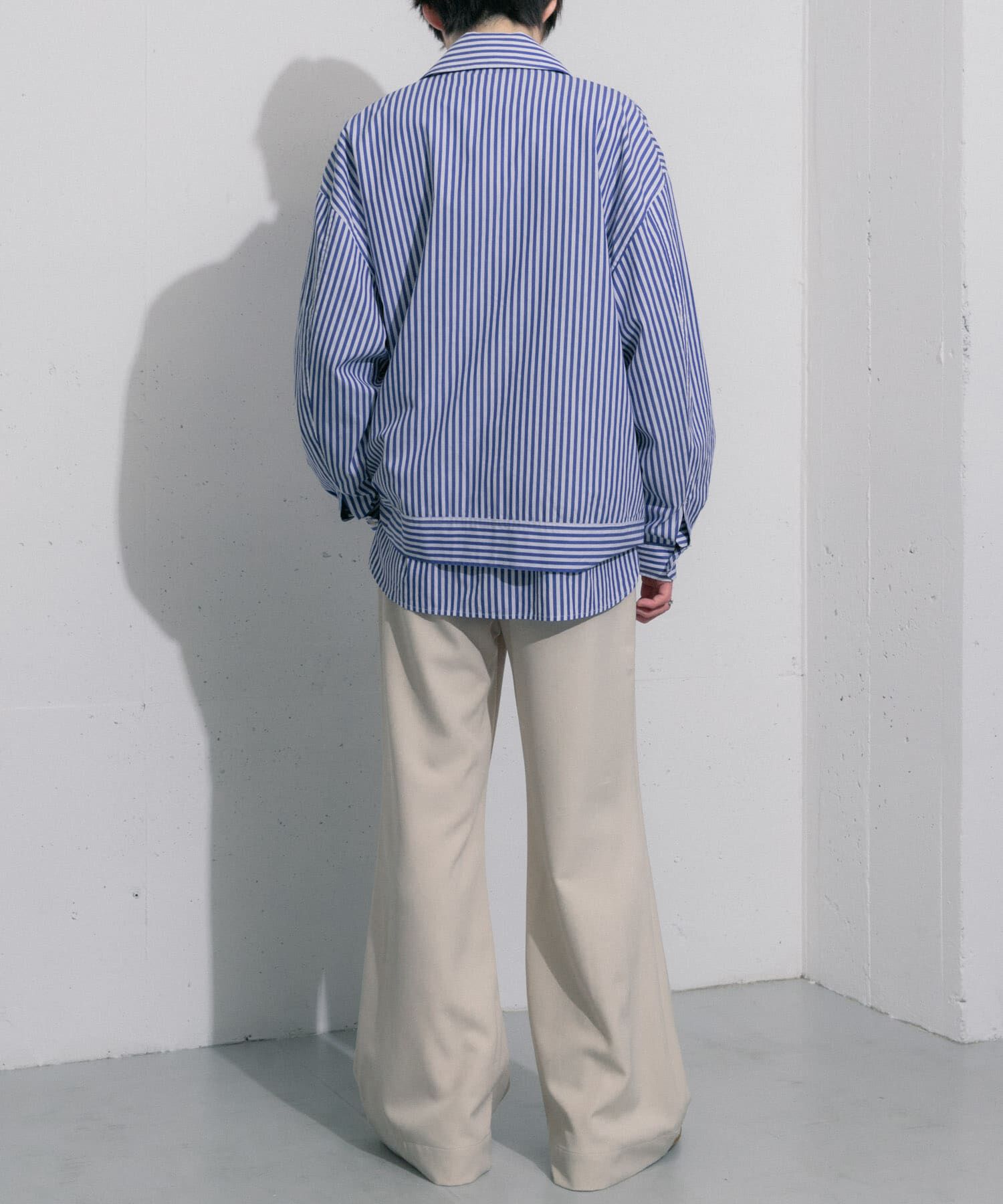 SENSE OF PLACE by URBAN RESEARCH「hxcyyd &times; SOP　ストライプフラワーコサージュシャツブルゾン(UNISEX)」|ブルゾン・スタジャン|