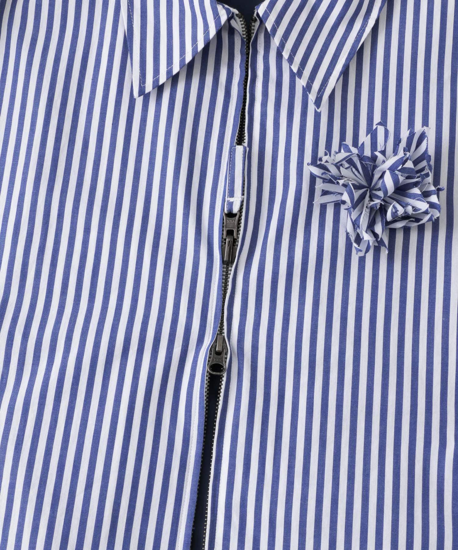 SENSE OF PLACE by URBAN RESEARCH「hxcyyd &times; SOP　ストライプフラワーコサージュシャツブルゾン(UNISEX)」|ブルゾン・スタジャン|