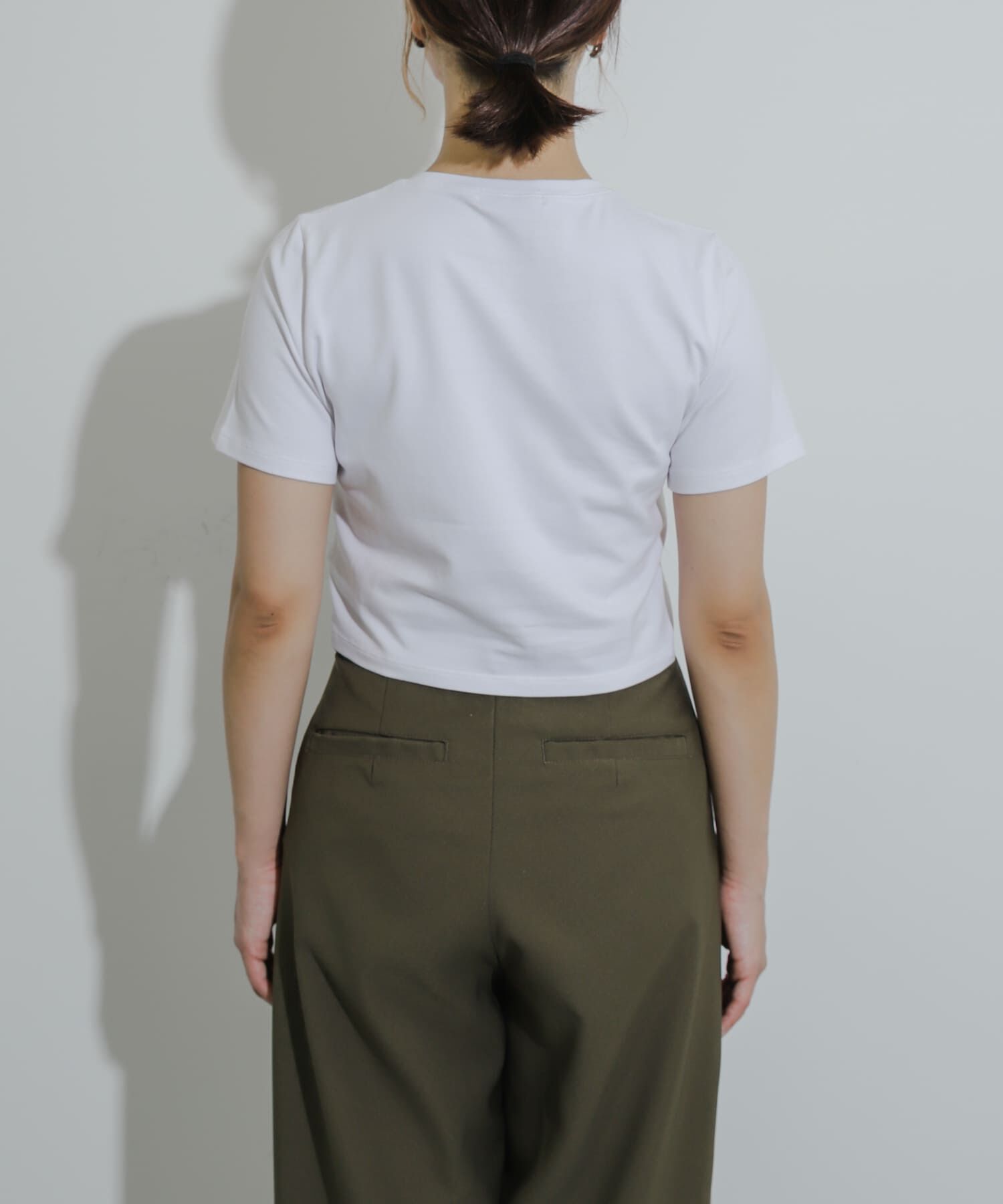 SENSE OF PLACE by URBAN RESEARCH「クロップドTシャツ(半袖)」|Tシャツ・カットソー|