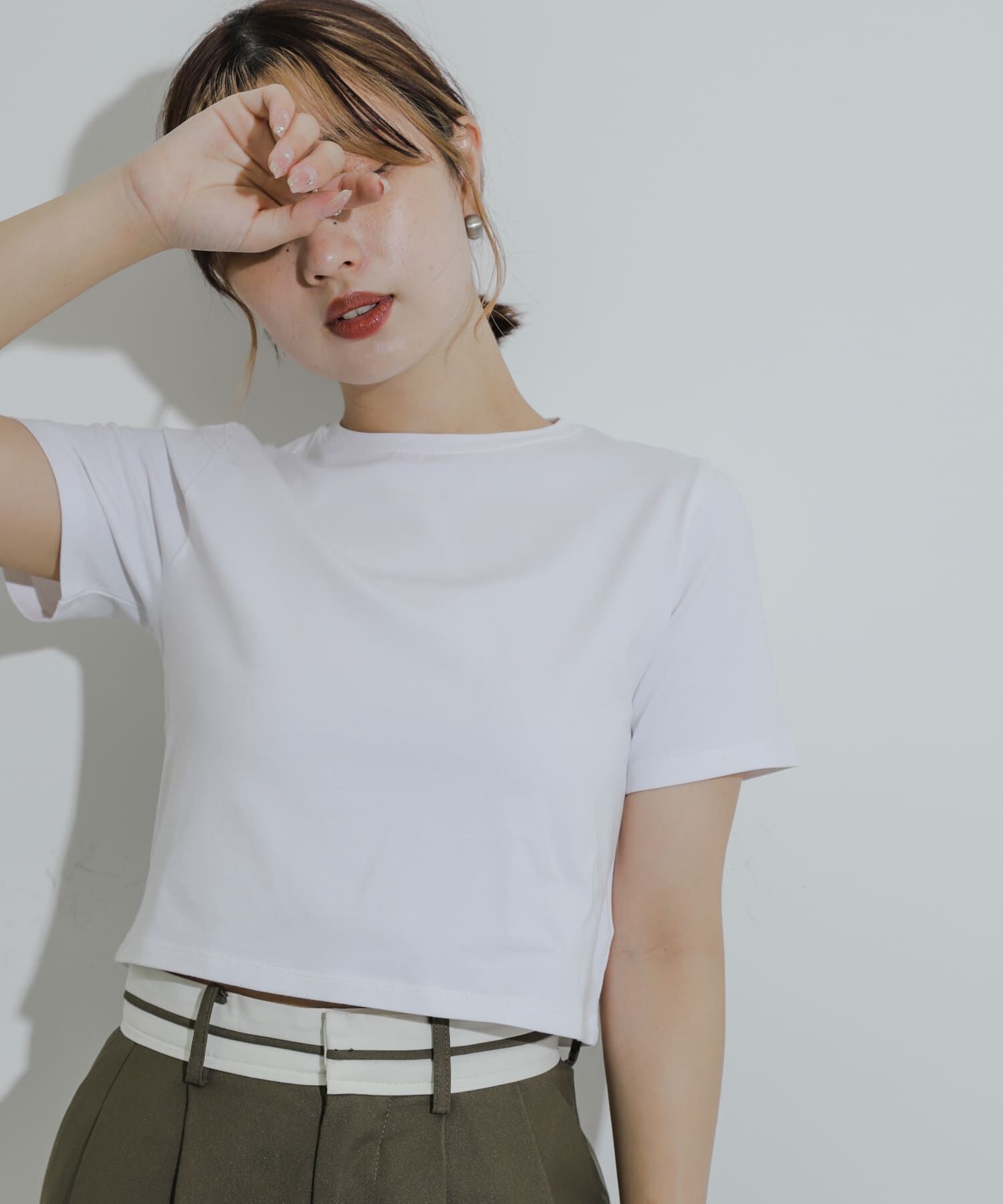 SENSE OF PLACE by URBAN RESEARCH「クロップドTシャツ(半袖)」|Tシャツ・カットソー|