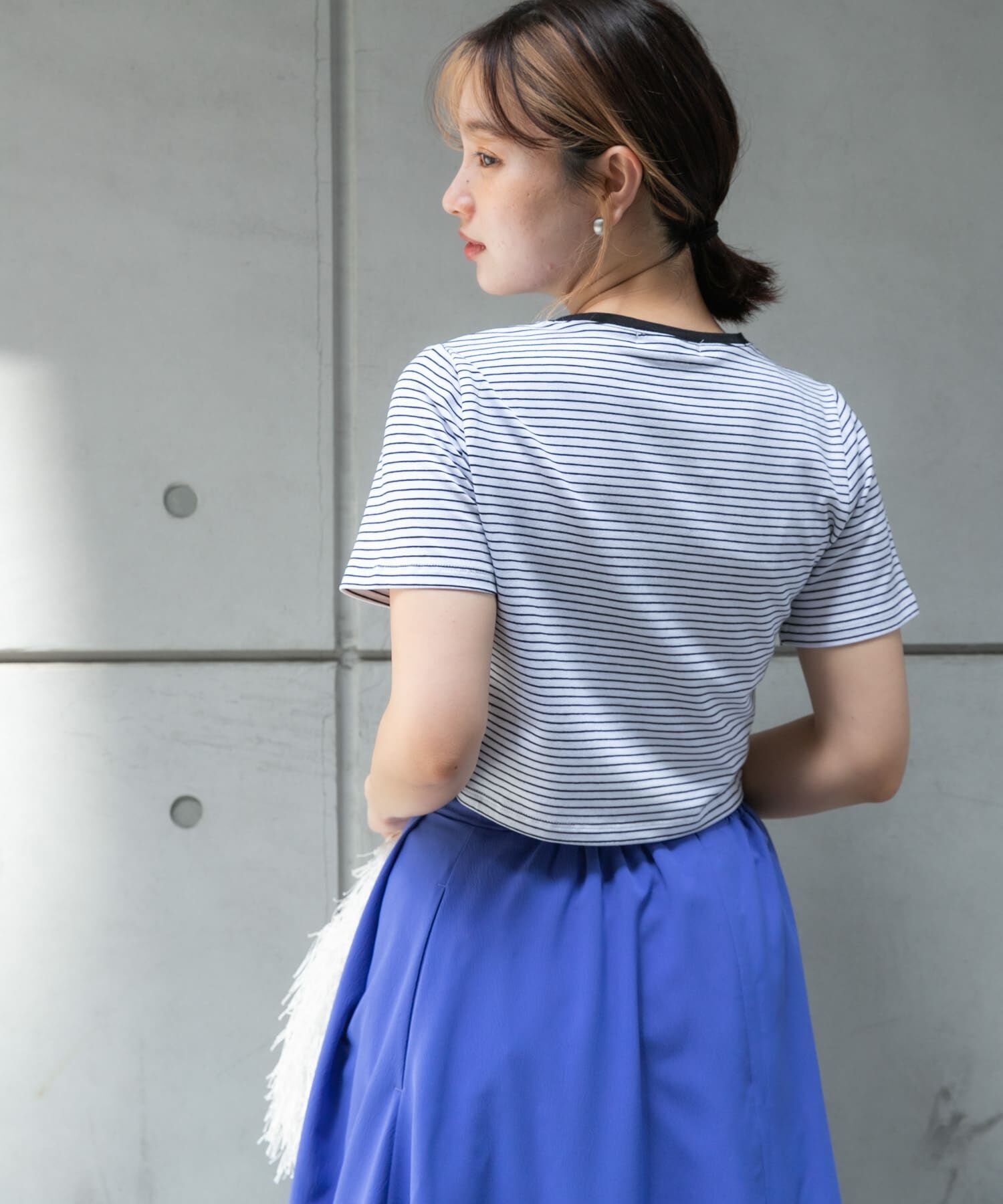 SENSE OF PLACE by URBAN RESEARCH「クロップドTシャツ(半袖)」|Tシャツ・カットソー|