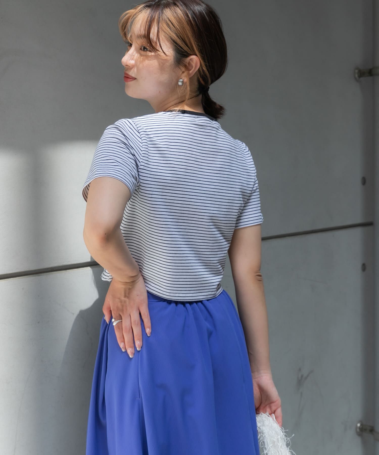 SENSE OF PLACE by URBAN RESEARCH「クロップドTシャツ(半袖)」|Tシャツ・カットソー|