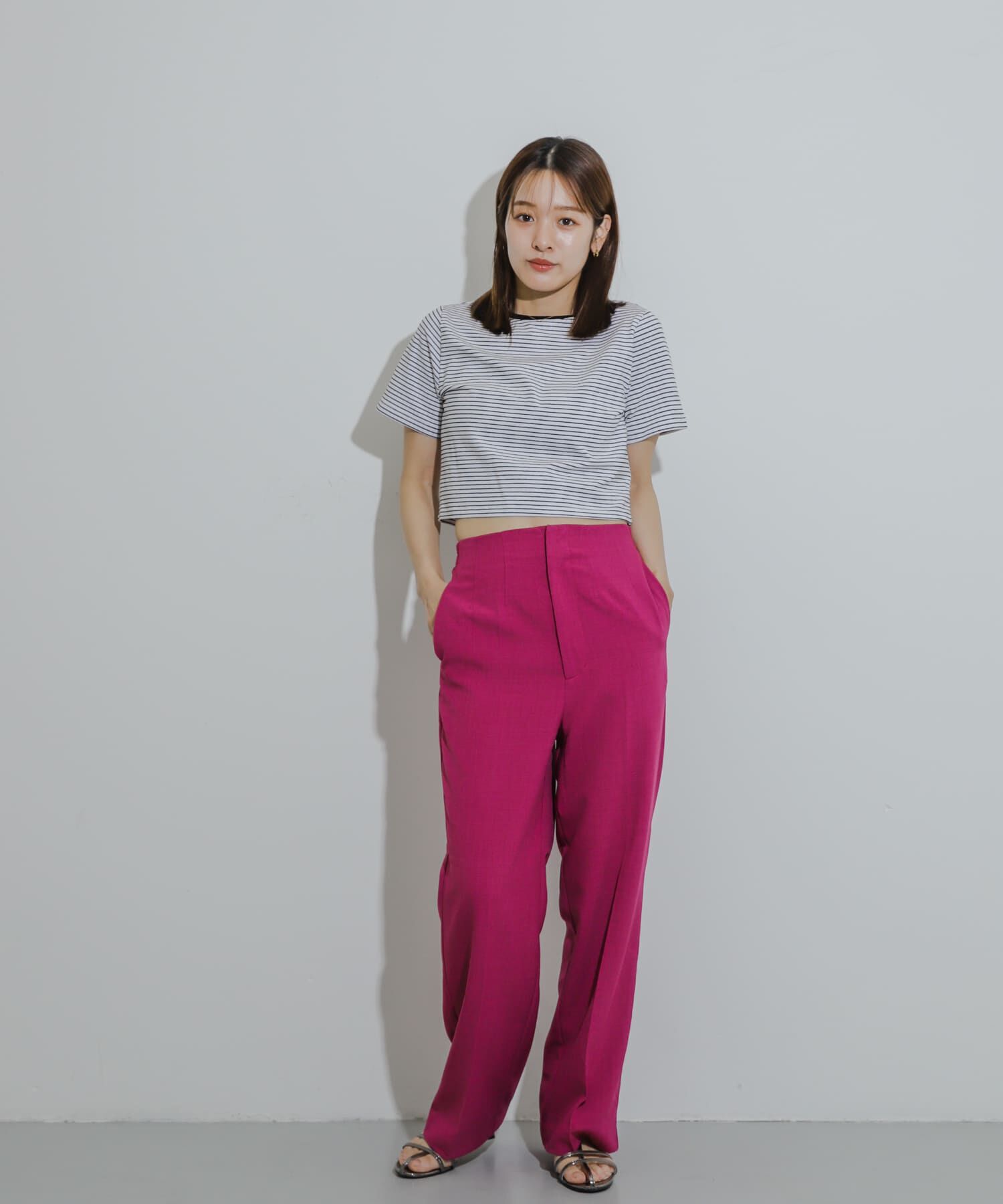 SENSE OF PLACE by URBAN RESEARCH「クロップドTシャツ(半袖)」|Tシャツ・カットソー|