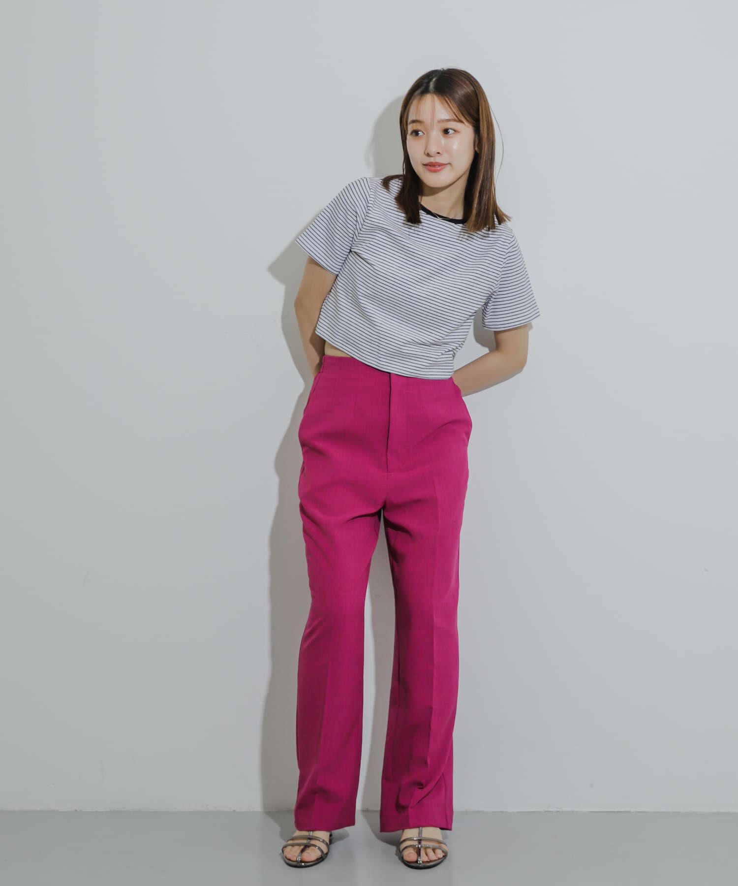 SENSE OF PLACE by URBAN RESEARCH「クロップドTシャツ(半袖)」|Tシャツ・カットソー|